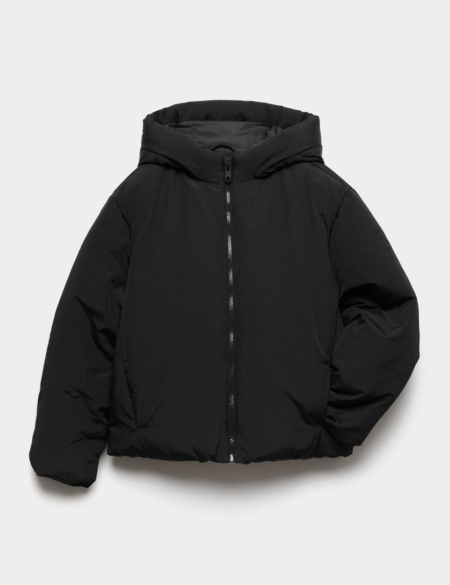 M&S Hooded Puffer Jacket (6-16 Yrs) Black