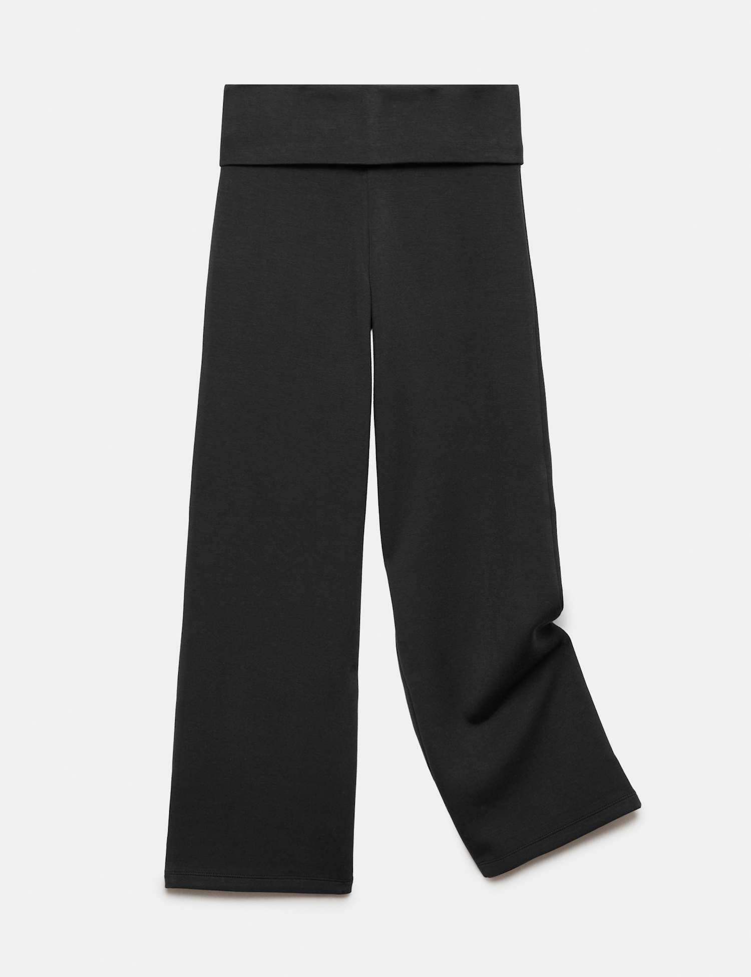 M&S Soft Touch Wide Leg Leggings (6-14 Yrs) Black