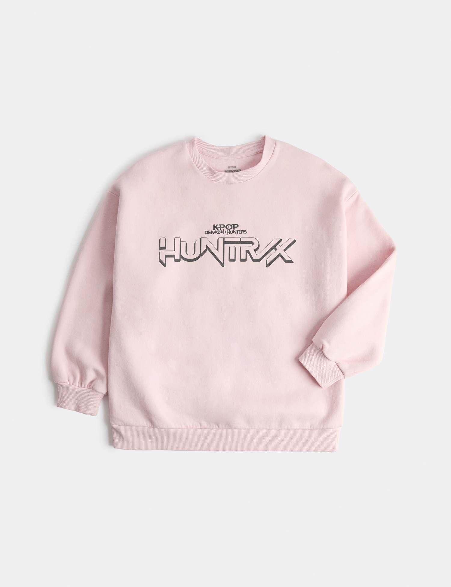 M&S Cotton Rich K-Pop Demon Hunters� Sweatshirt (6-16 Yrs) Pink