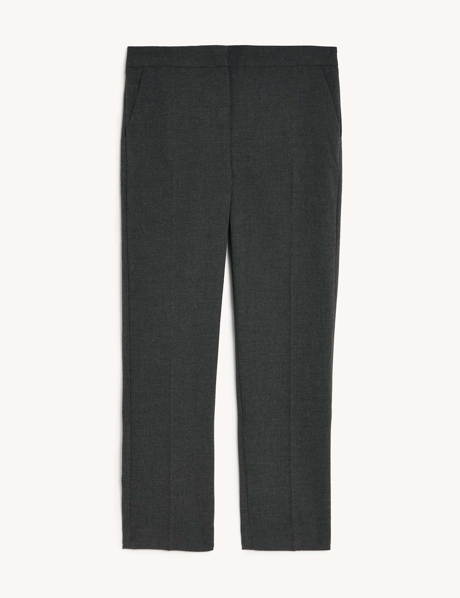 M&S Girls' Slim Leg School Trousers (2-18 Yrs) Grey