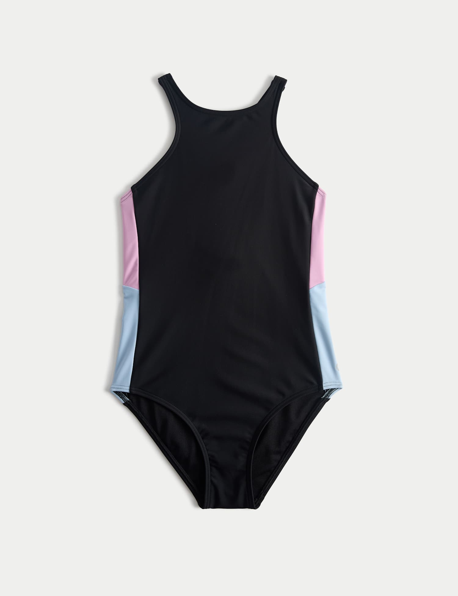 Goodmove Colour Block Sports Swimsuit (6-16 Yrs) Black Mix