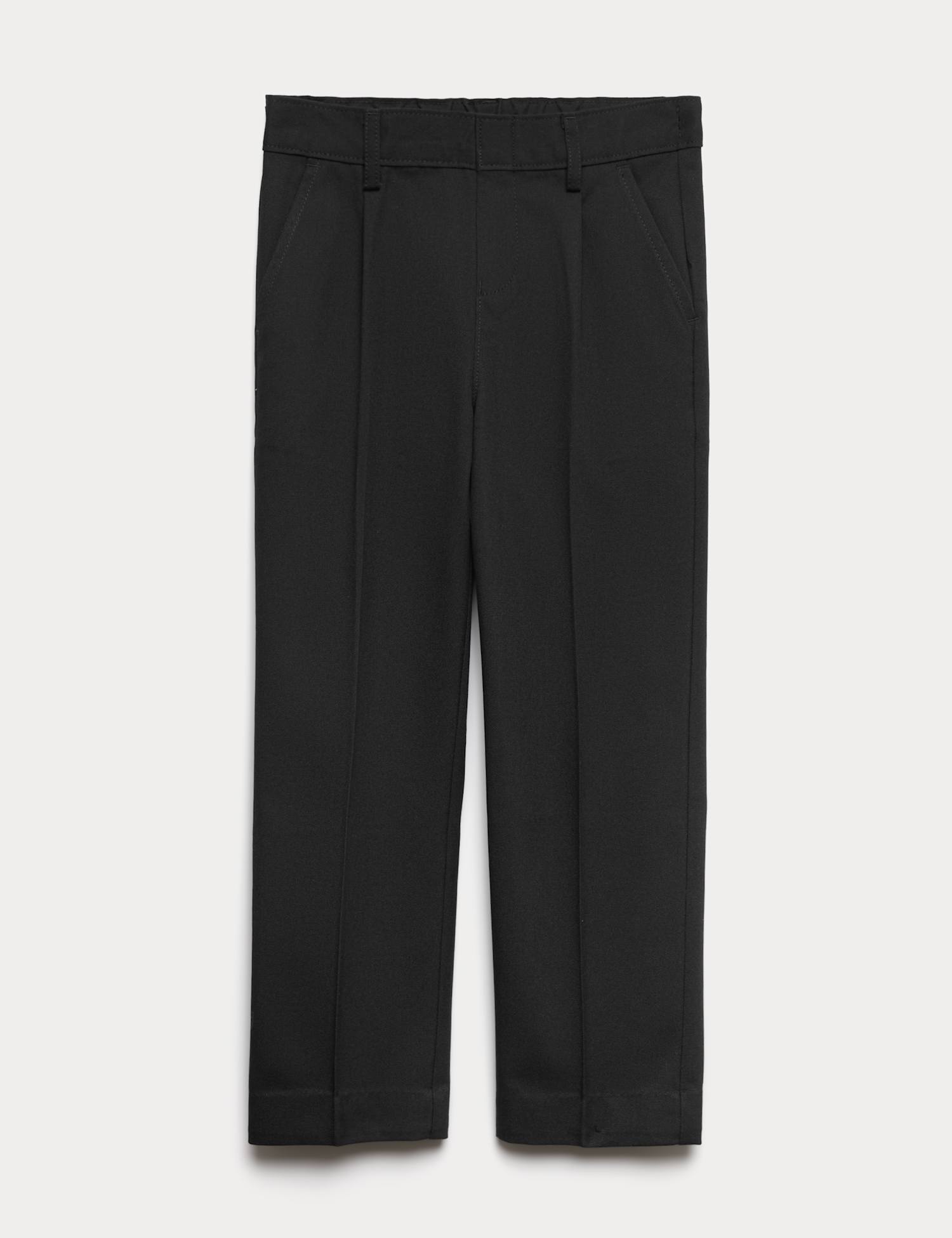 M&S Boys' Regular Leg School Trousers (2-16 Yrs) Black