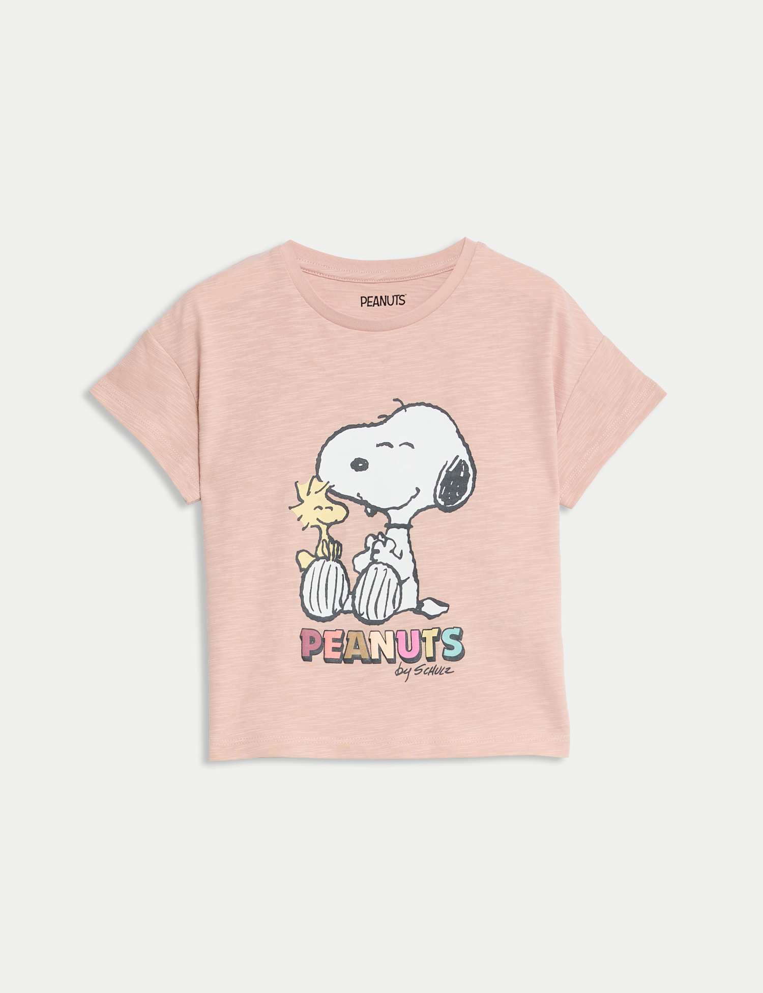 M&S Pure Cotton Snoopy� T-Shirt (2-8 Yrs) Pink