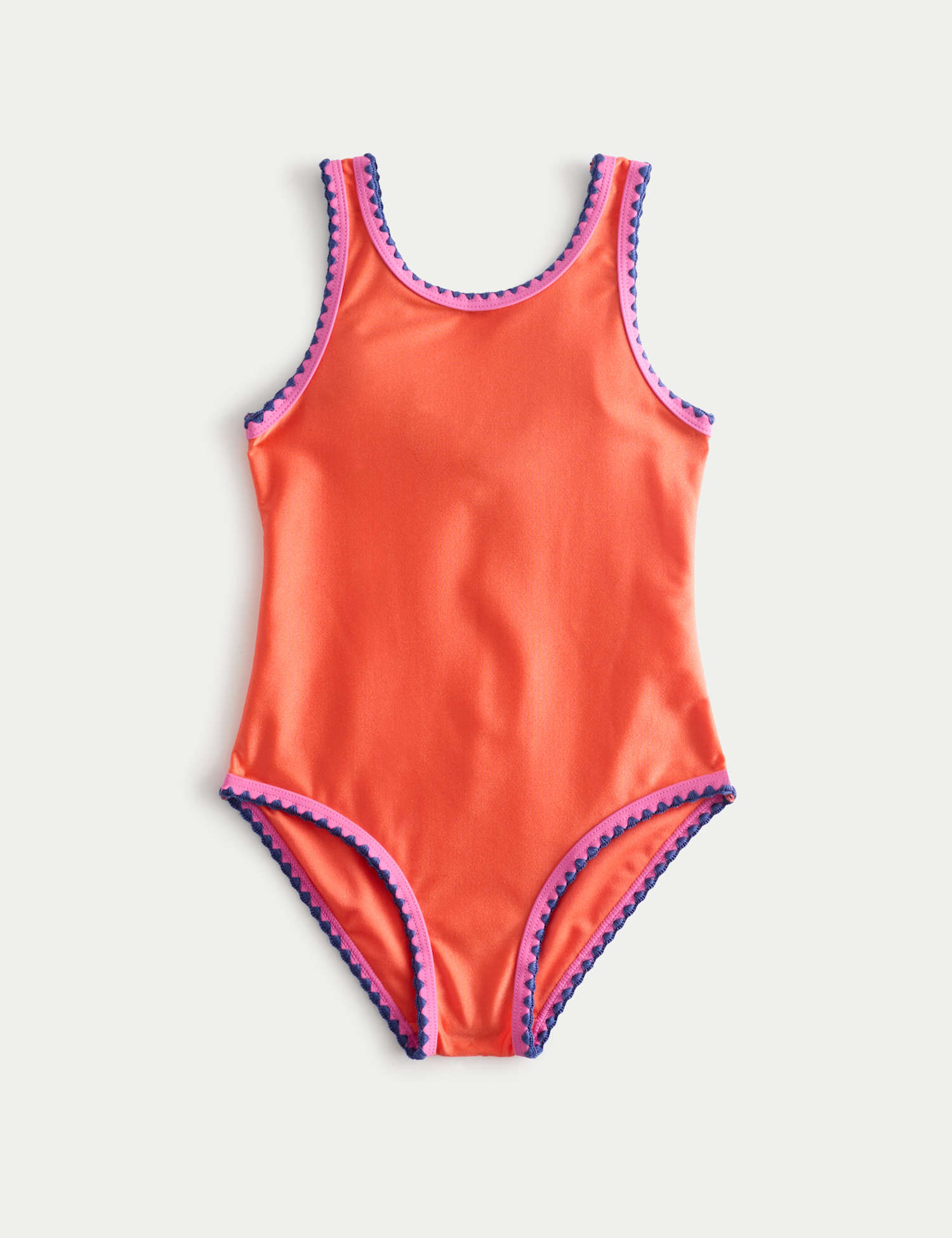 M&S Crochet Stitch Swimsuit (2-8 Yrs) Orange