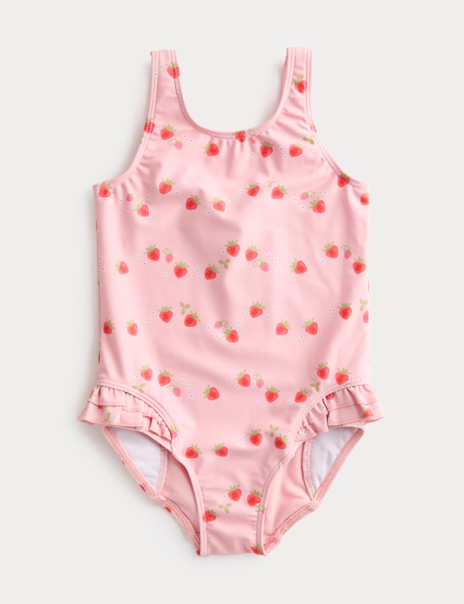 M&S Strawberry Swimsuit (0-3 Yrs) Pink Mix