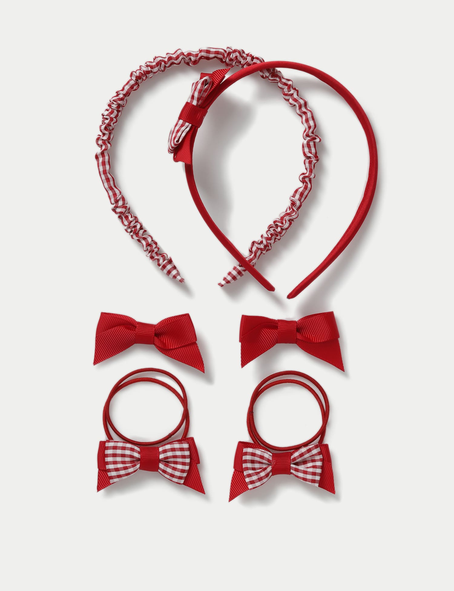 M&S Back To School Gingham Bumper Pack Red