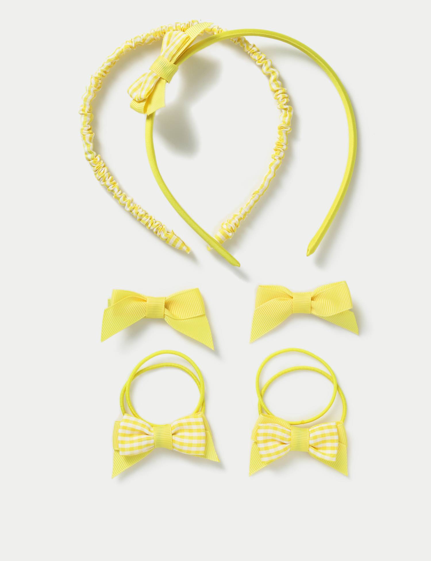 M&S Back To School Gingham Bumper Pack Yellow