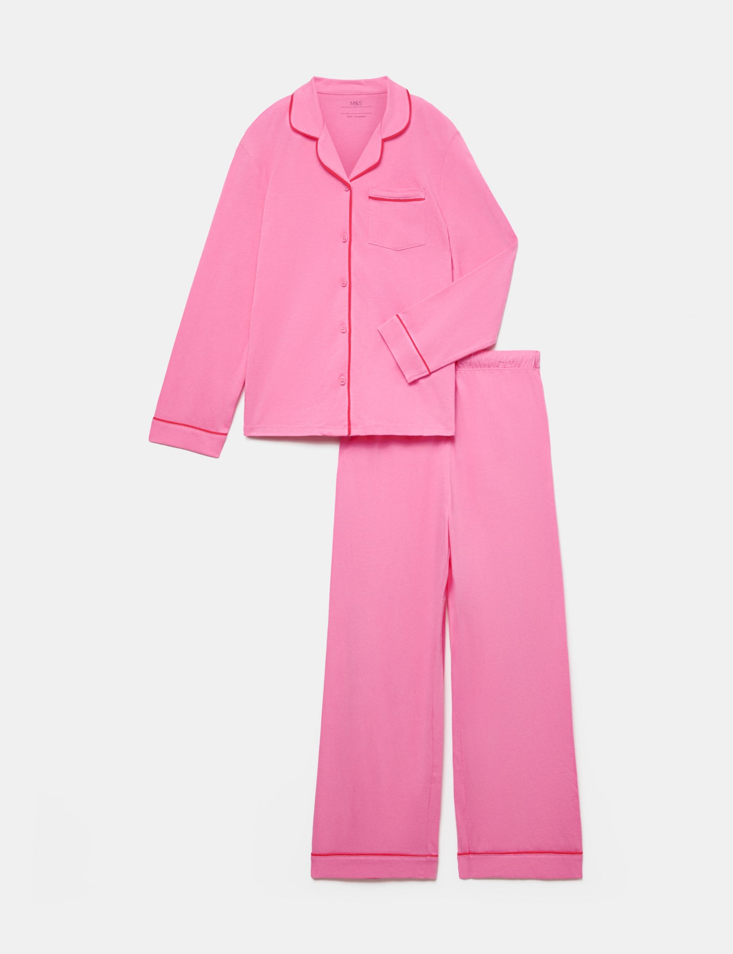 M&S Cotton Modal Pyjamas (6-16 Yrs) Hot Pink