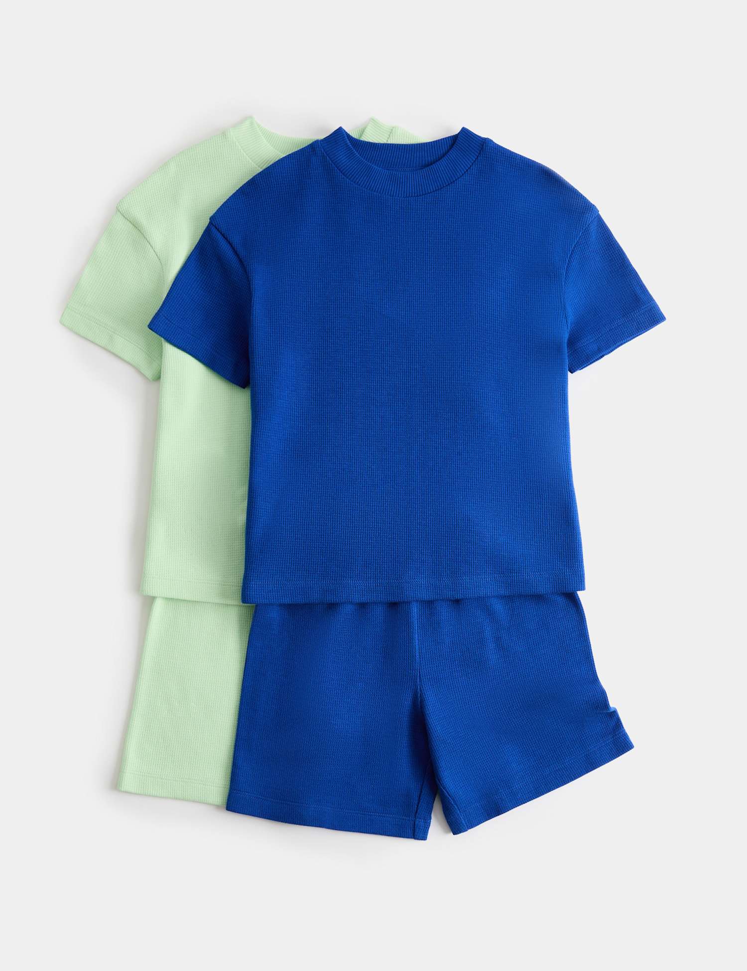 M&S Kids' 2 Pack Pure Cotton Pyjama Sets (1-16 Yrs) Grey Mix