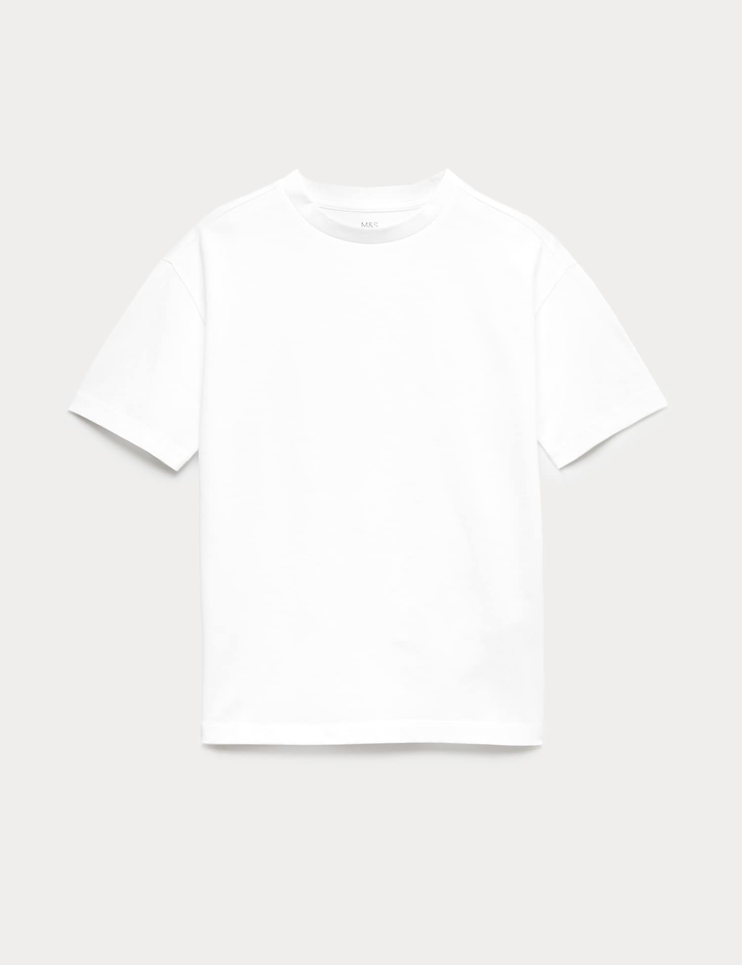 M&S Pure Supima� Cotton T-Shirt (6-16 Yrs) White