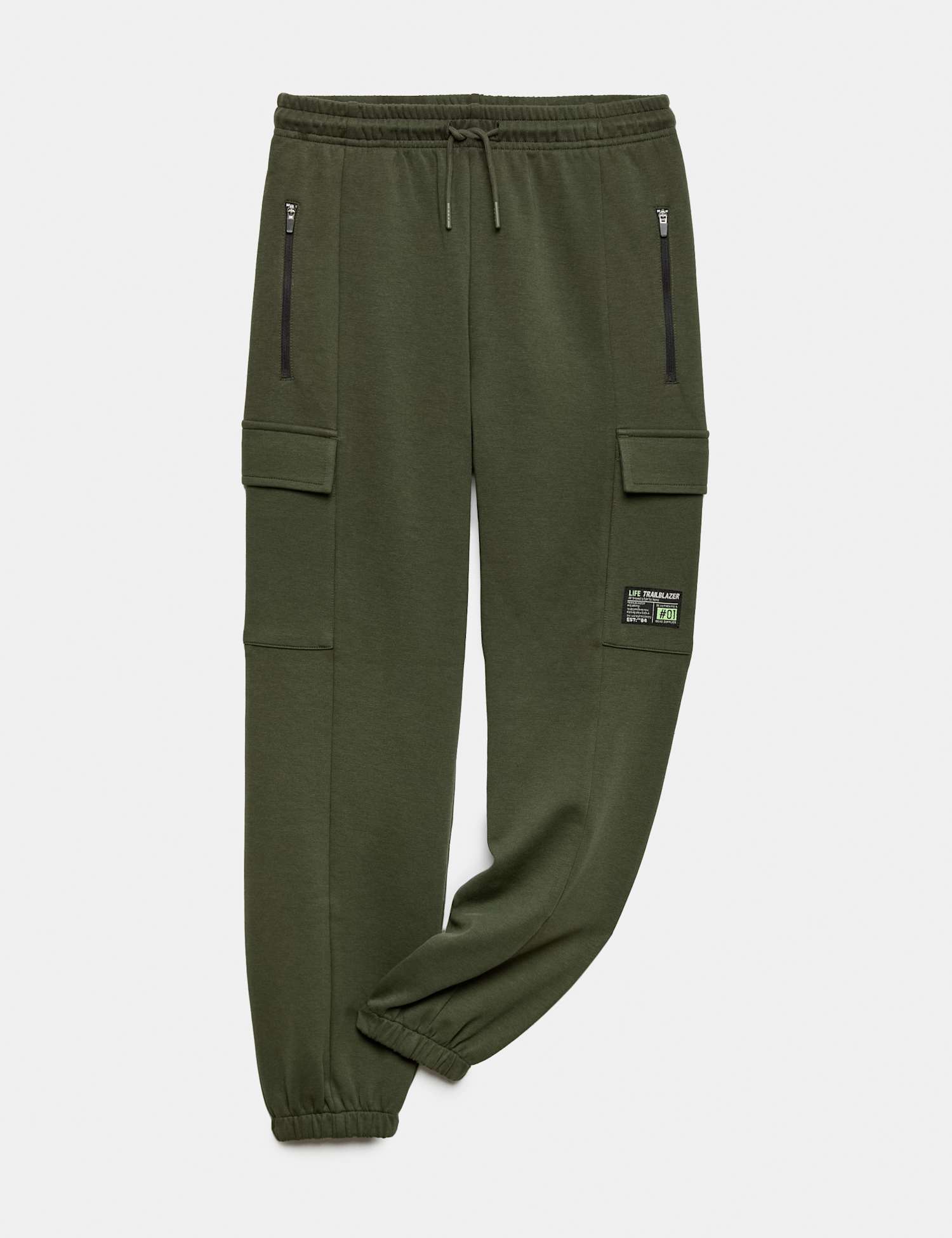M&S Cotton Rich Cargo Pocket Joggers (6-16 Yrs) Khaki