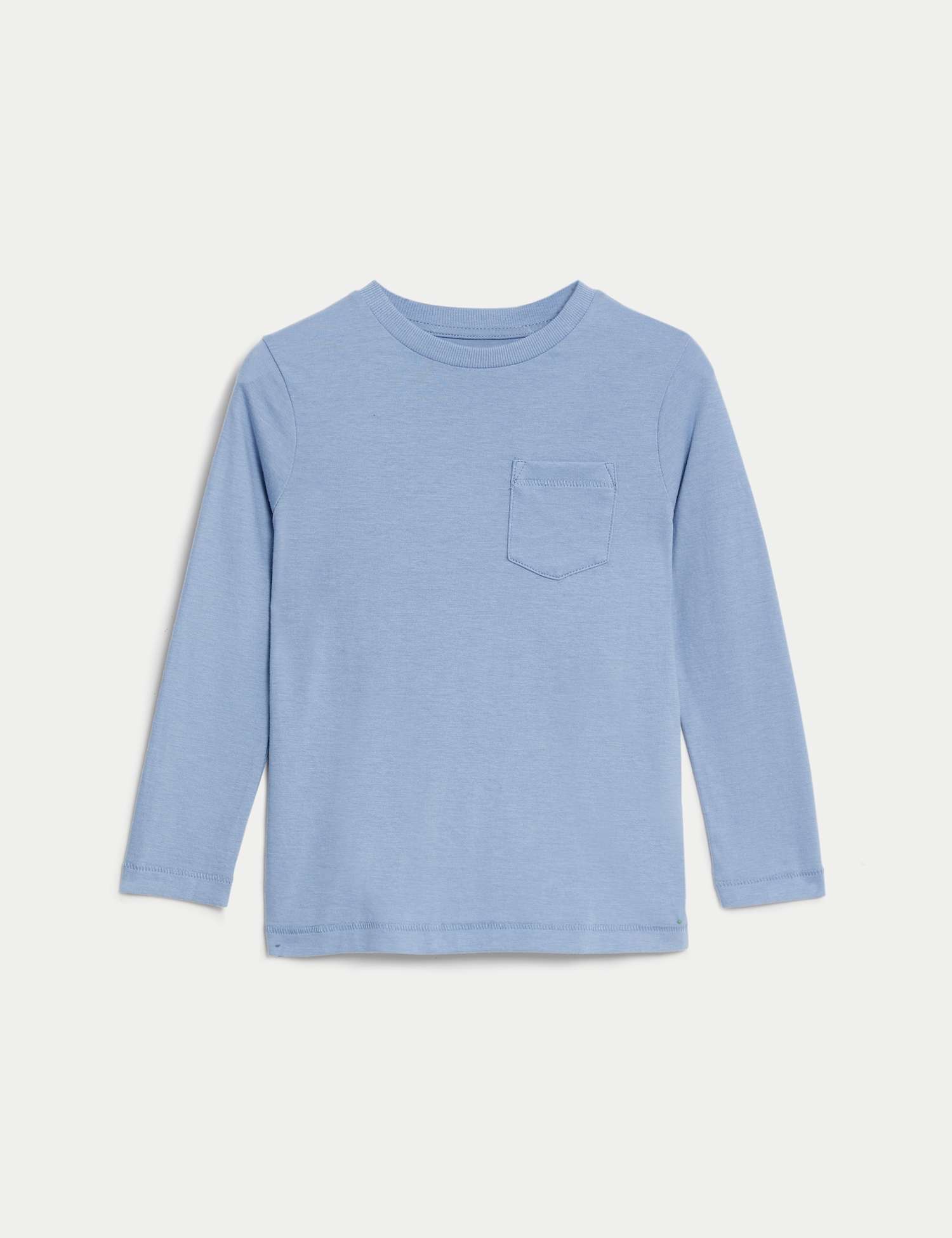 M&S Pure Cotton Plain Top (2-7 Yrs) Blue