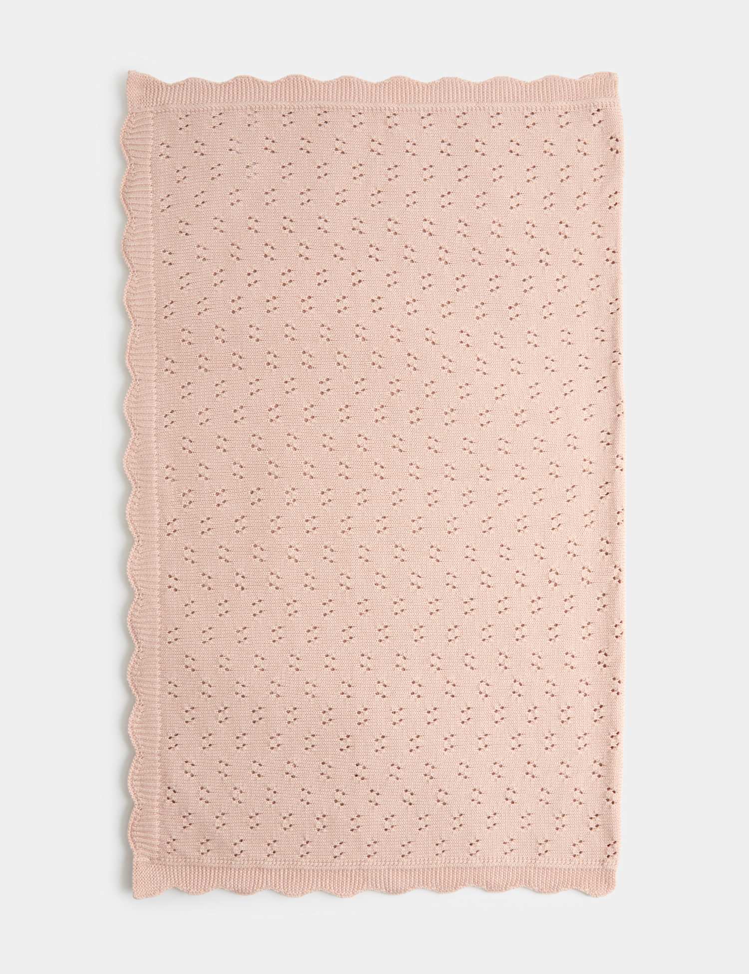 M&S Pure Cotton Shawl Blush Pink
