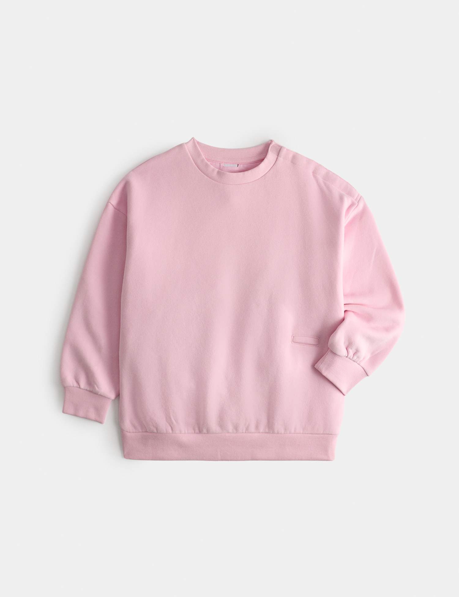 M&S Adaptive Cotton Rich Sweatshirt (2-16 Yrs) Pink