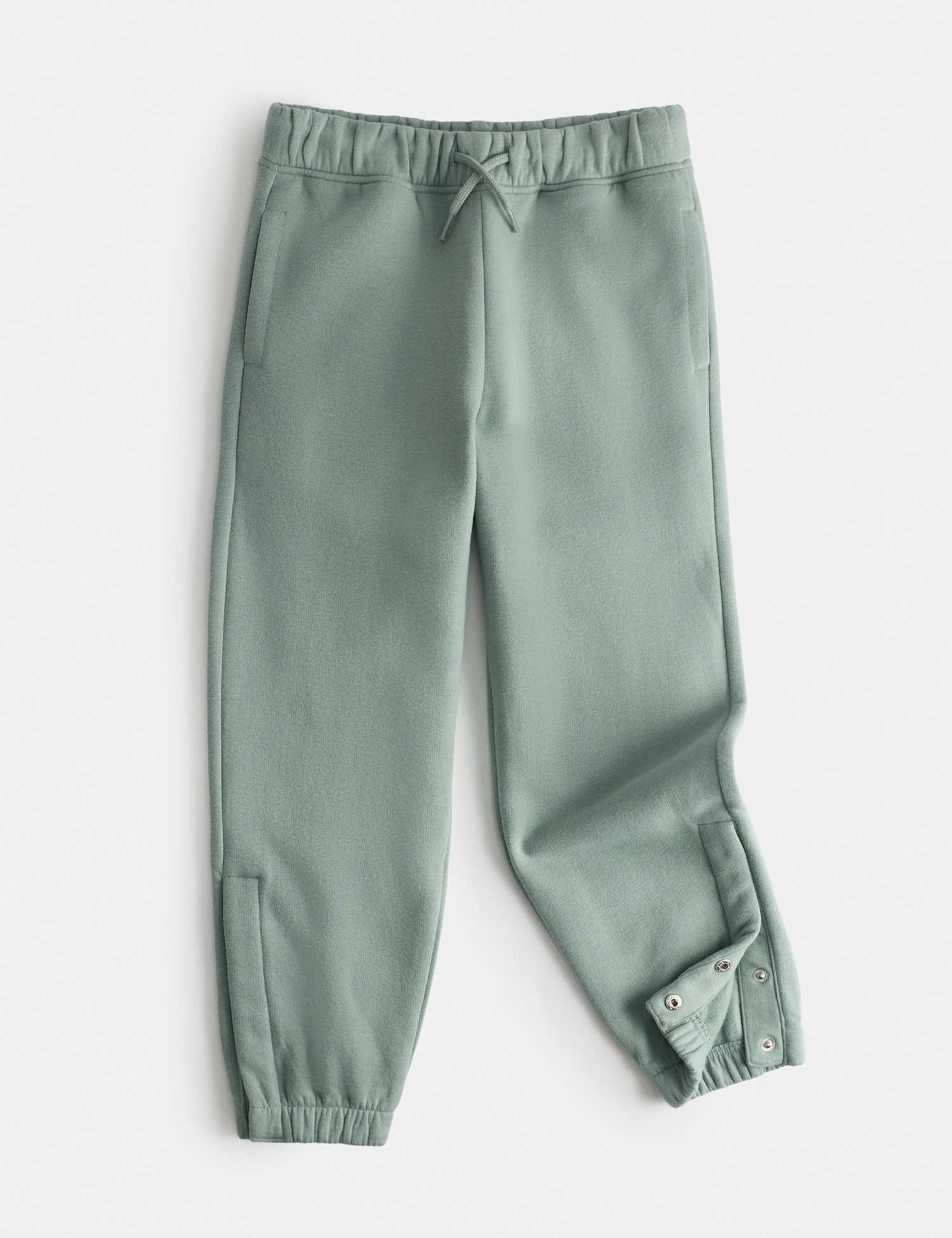M&S Adaptive Cotton Rich Brushback Joggers (2-16 Yrs) Light Verdigris