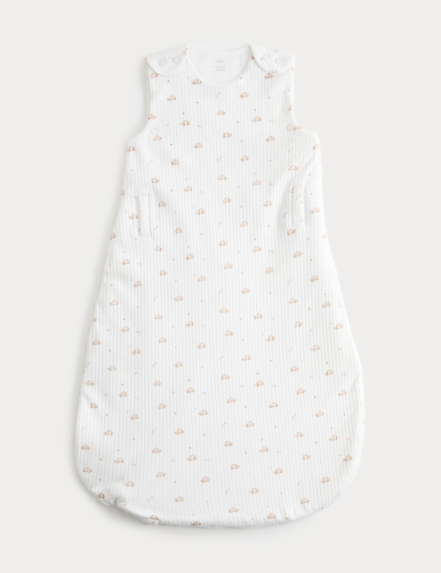 M&S Pure Cotton 1.5 Tog Adaptive Sleeping Bag (0-3 Yrs) White