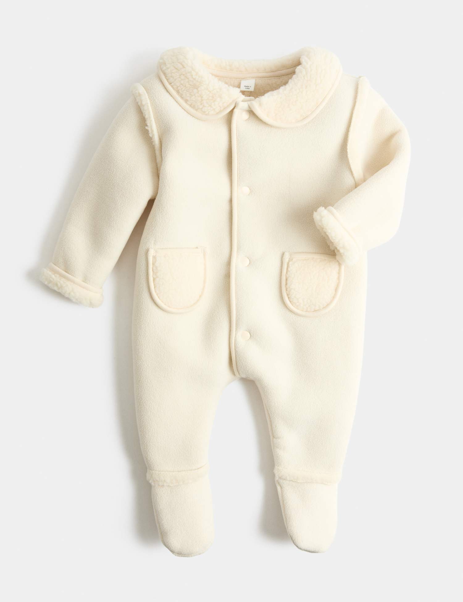M&S Fleece All in One (7lbs - 1 Yrs) Light Natural