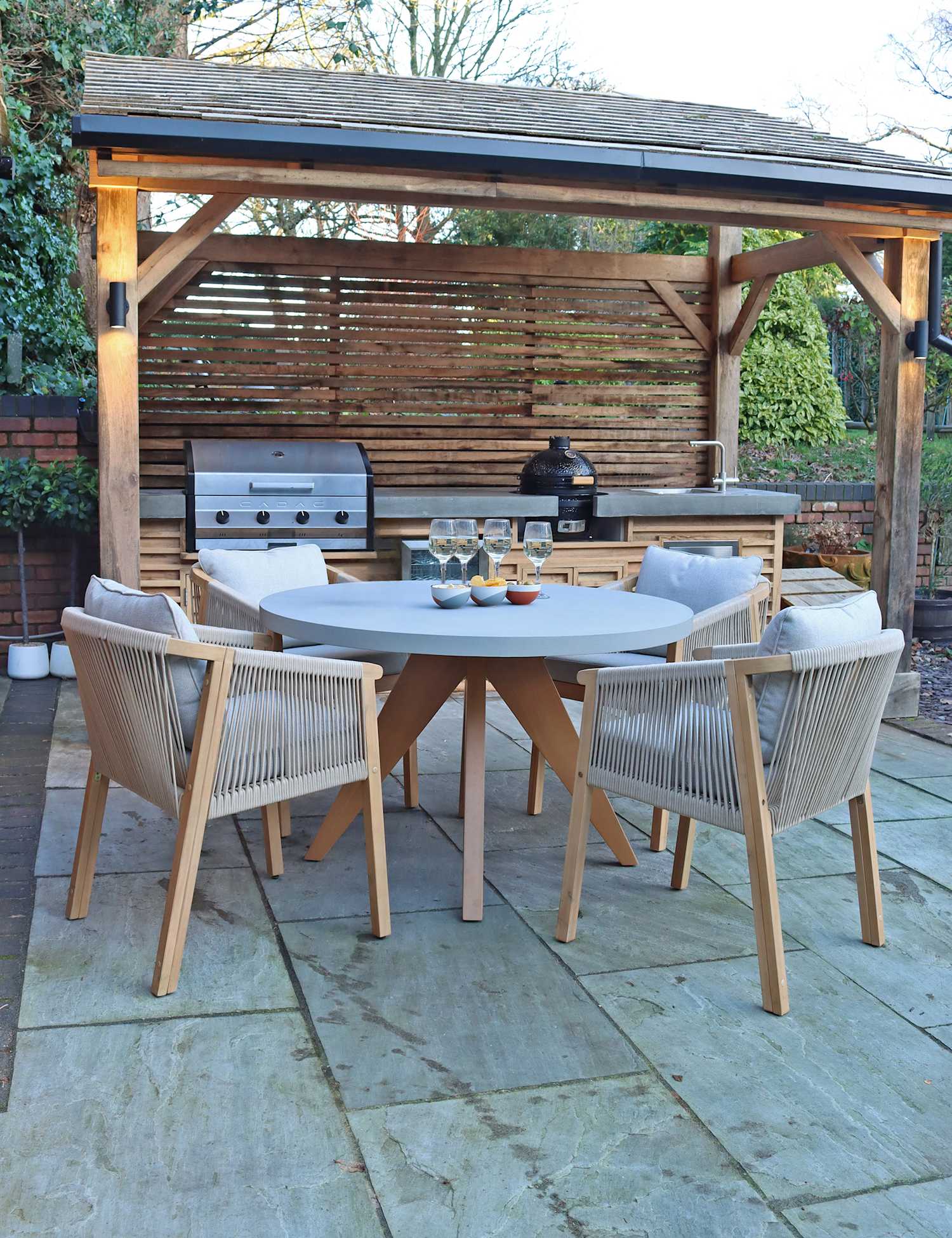 Image of Royalcraft Luna Round Concrete Table &&hellip;