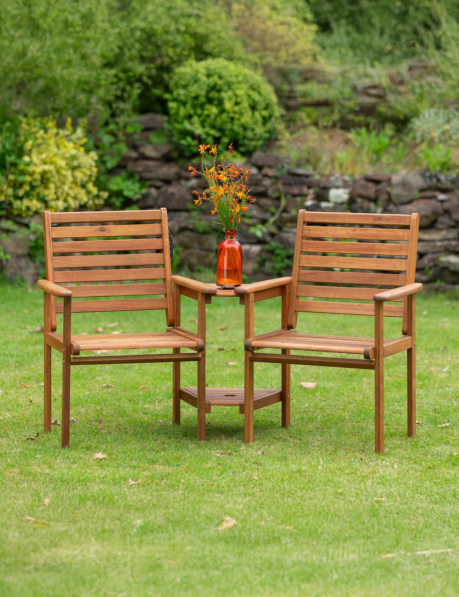 Image of Royalcraft Napoli Garden Love Seat Natural