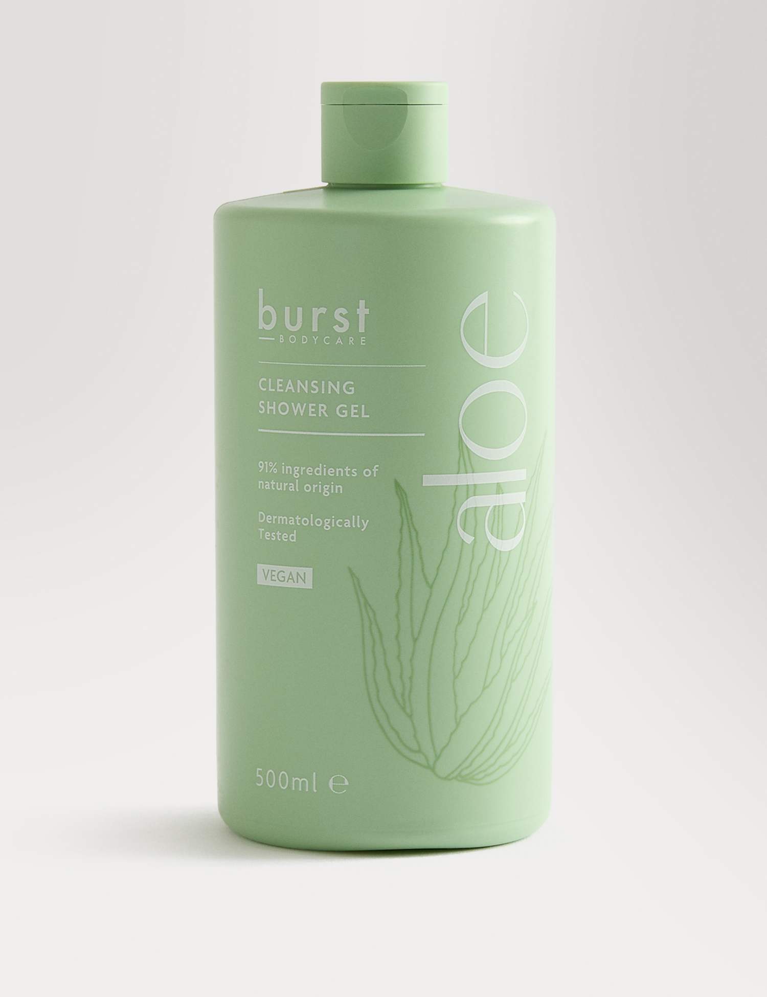 Burst Bodycare Aloe Shower Gel 500ml No Colour