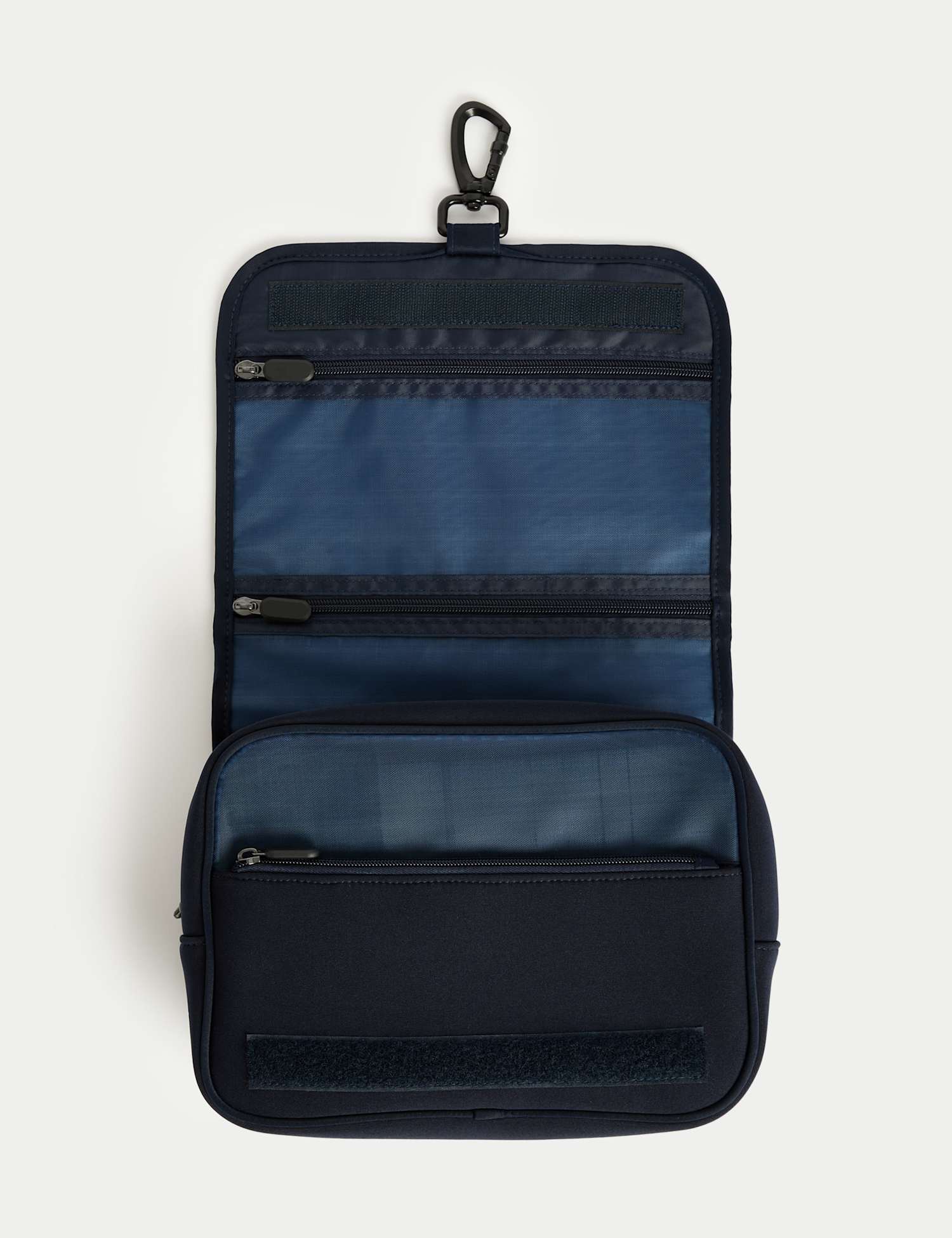 M&S Hanging Toiletry Bag Medium Blue Mix