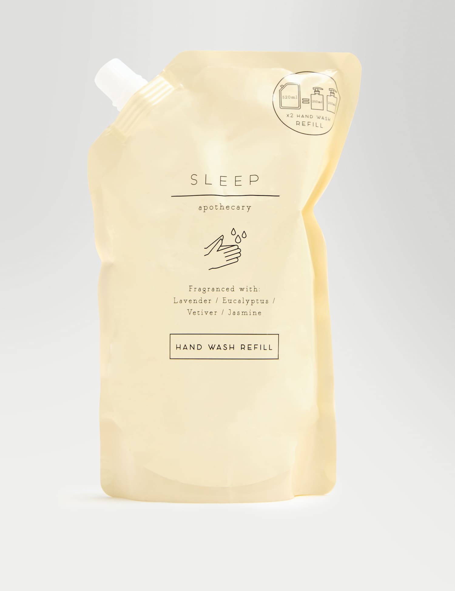 Apothecary Sleep Hand Wash Refill 520ml No Colour