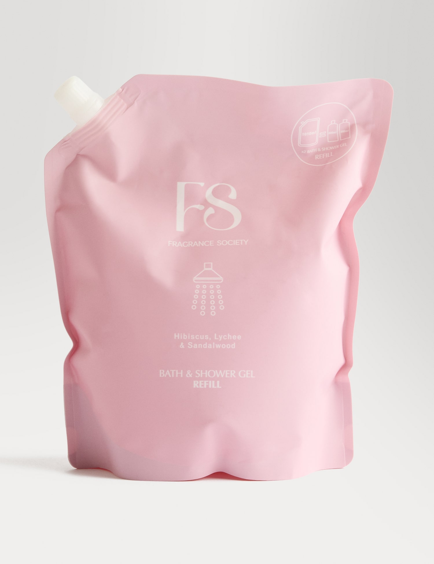 Fragrance Society Hibiscus Lychee & Sandalwood Shower Refill No Colour
