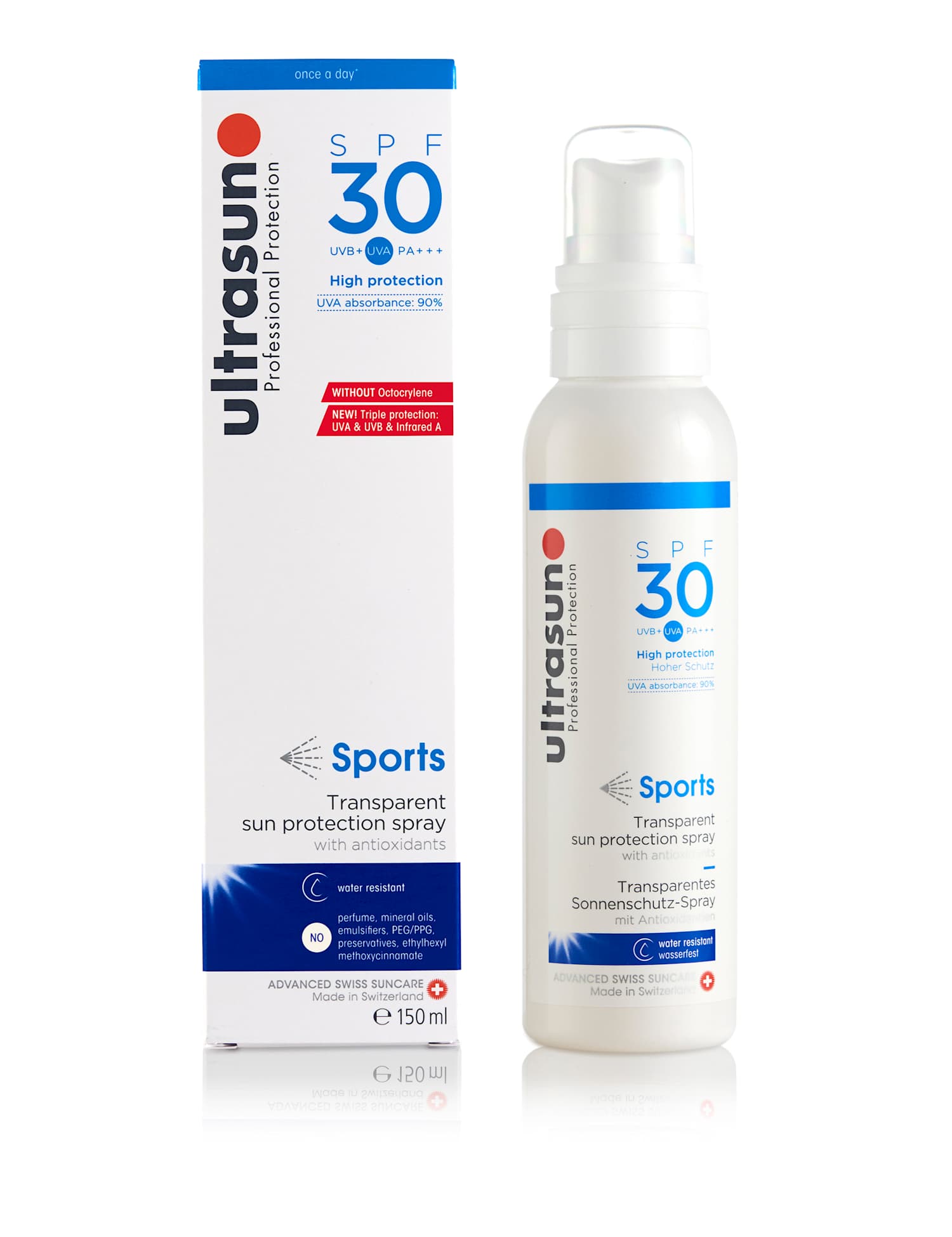 Ultrasun Sports Spray SPF 30 150ml No Colour