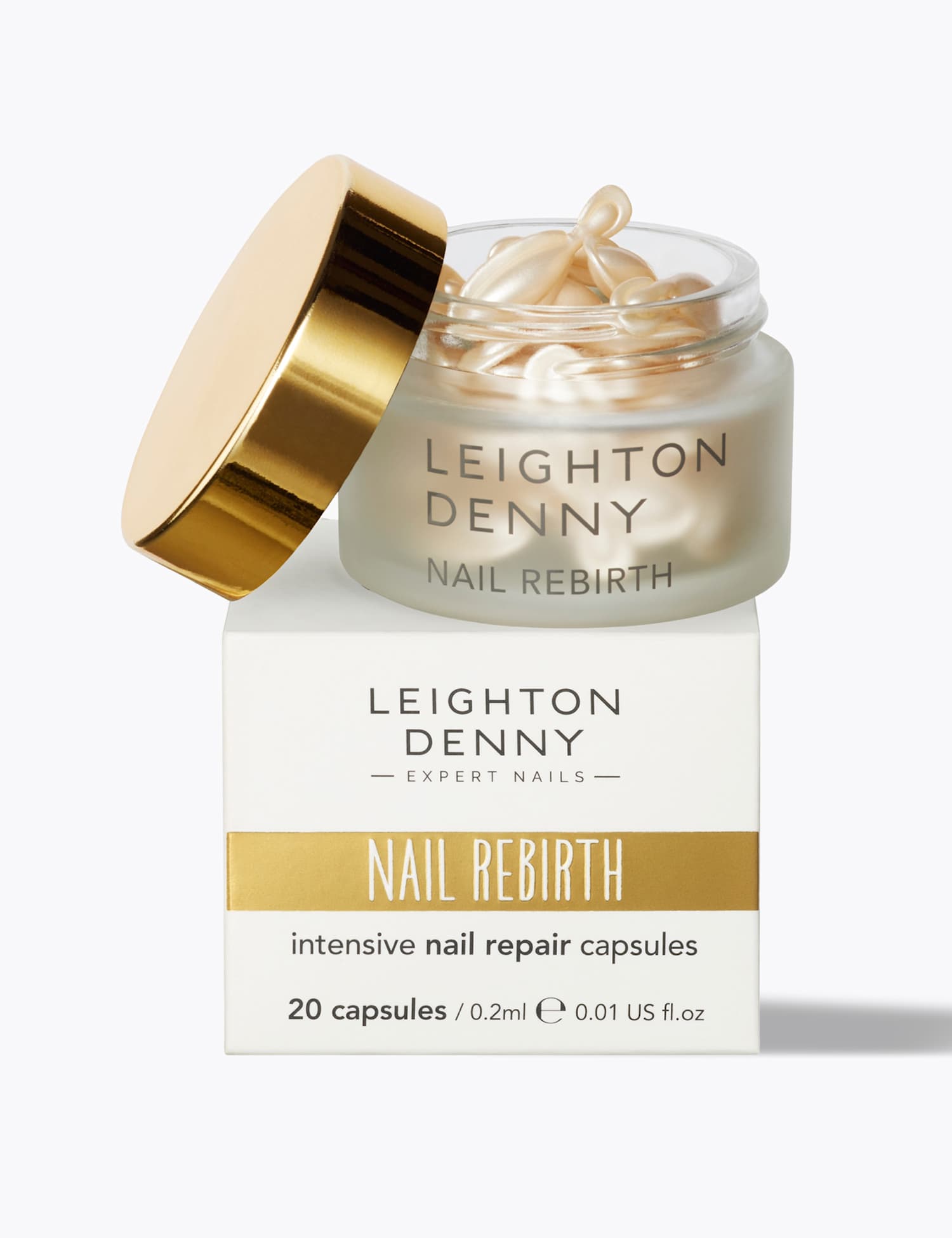 Leighton Denny Nail Rebirth Intensive Nail Repair Capsules No Colour