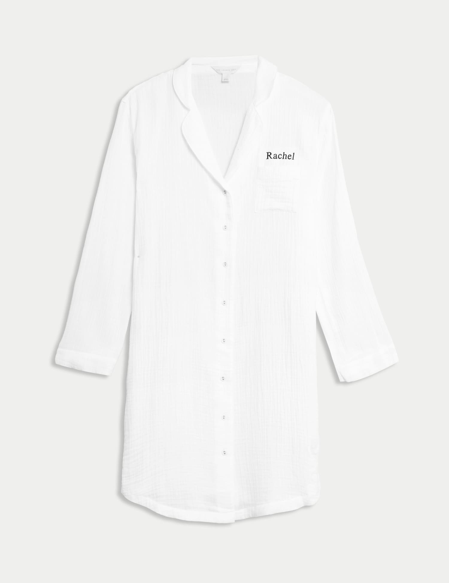 M&S Personalised Women's Revere Nightdress White