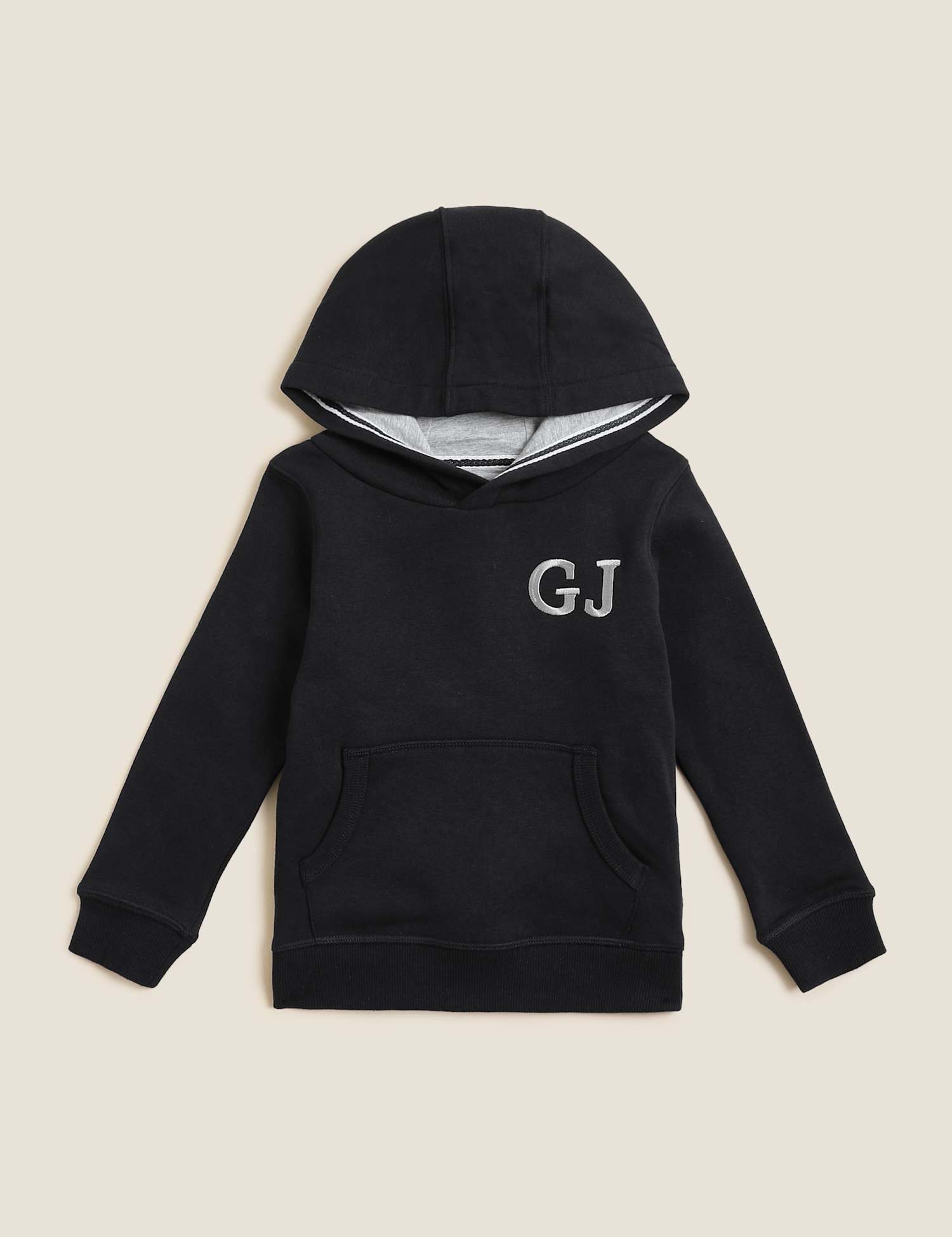M&S Personalised Kids' Pullover Hoodie (2-7 Yrs) Black