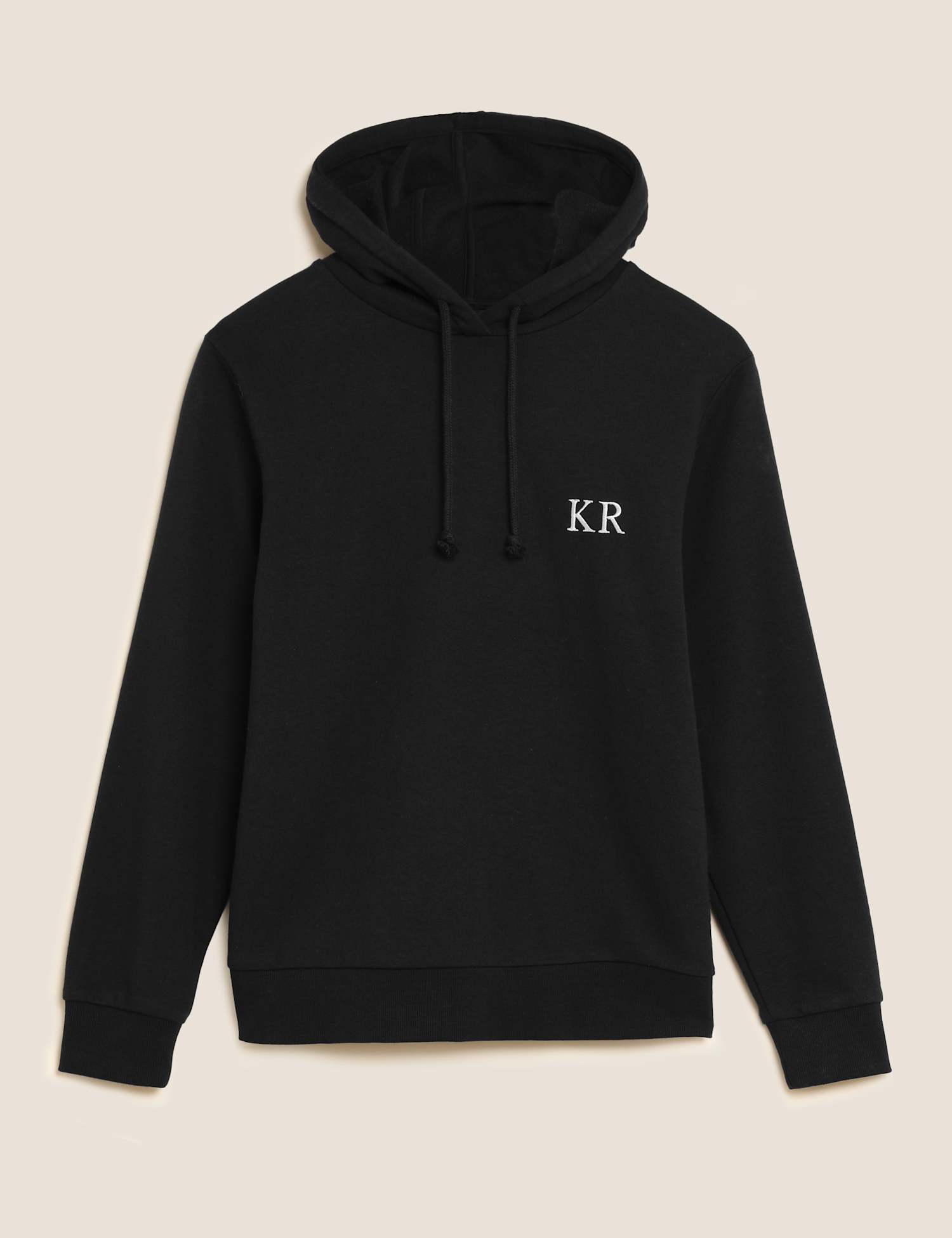 M&S Personalised Women's Cotton Rich Hoodie Black