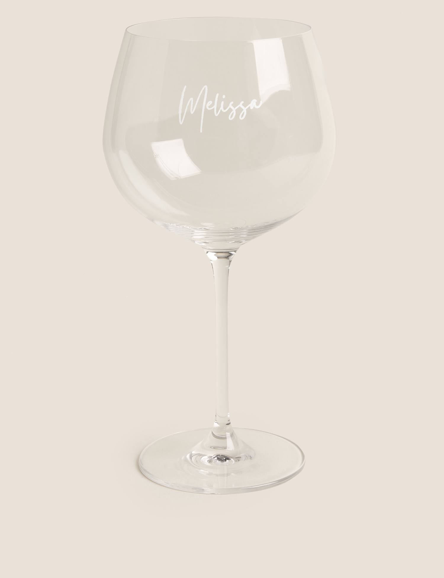 Image of M&S Personalised Gin Glass White