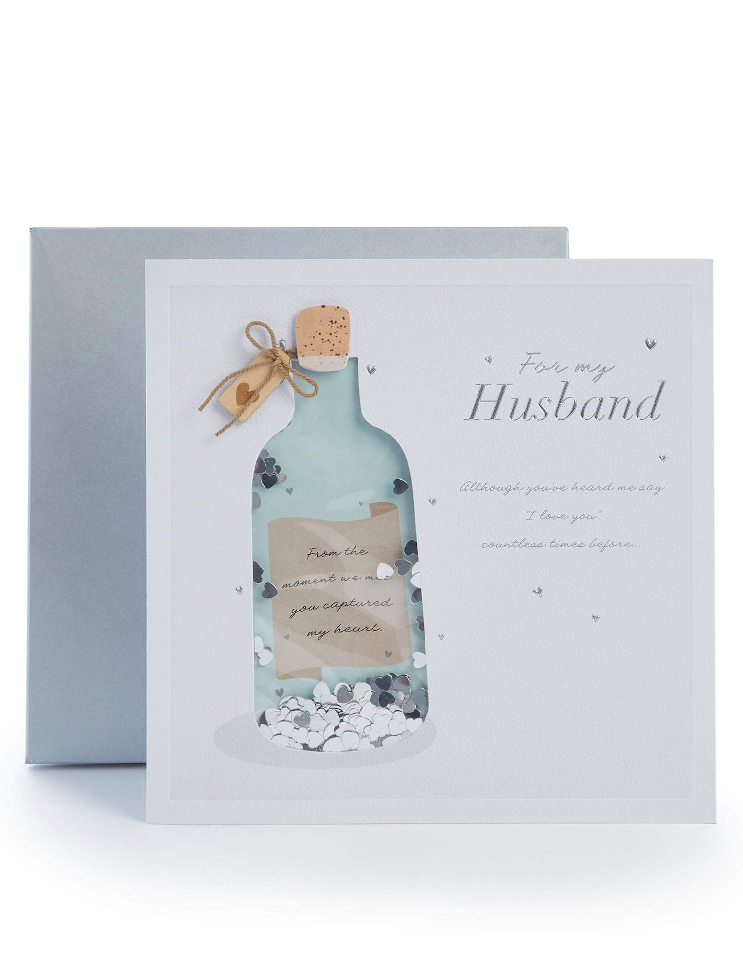 M&S Husband Boxed Birthday Card No Colour