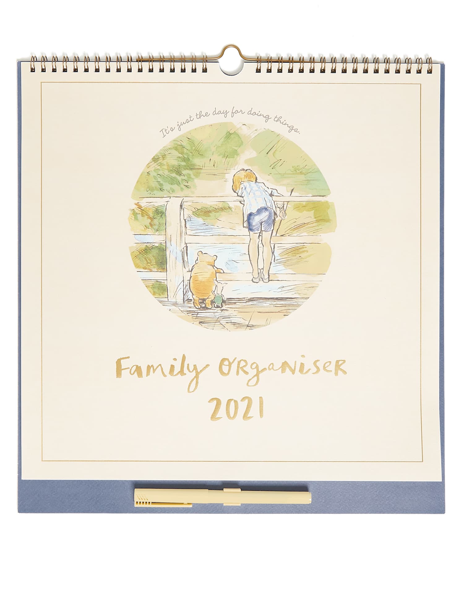 M&S Classic Winnie-the-Pooh 2025 Family Organiser with Pen No Colour