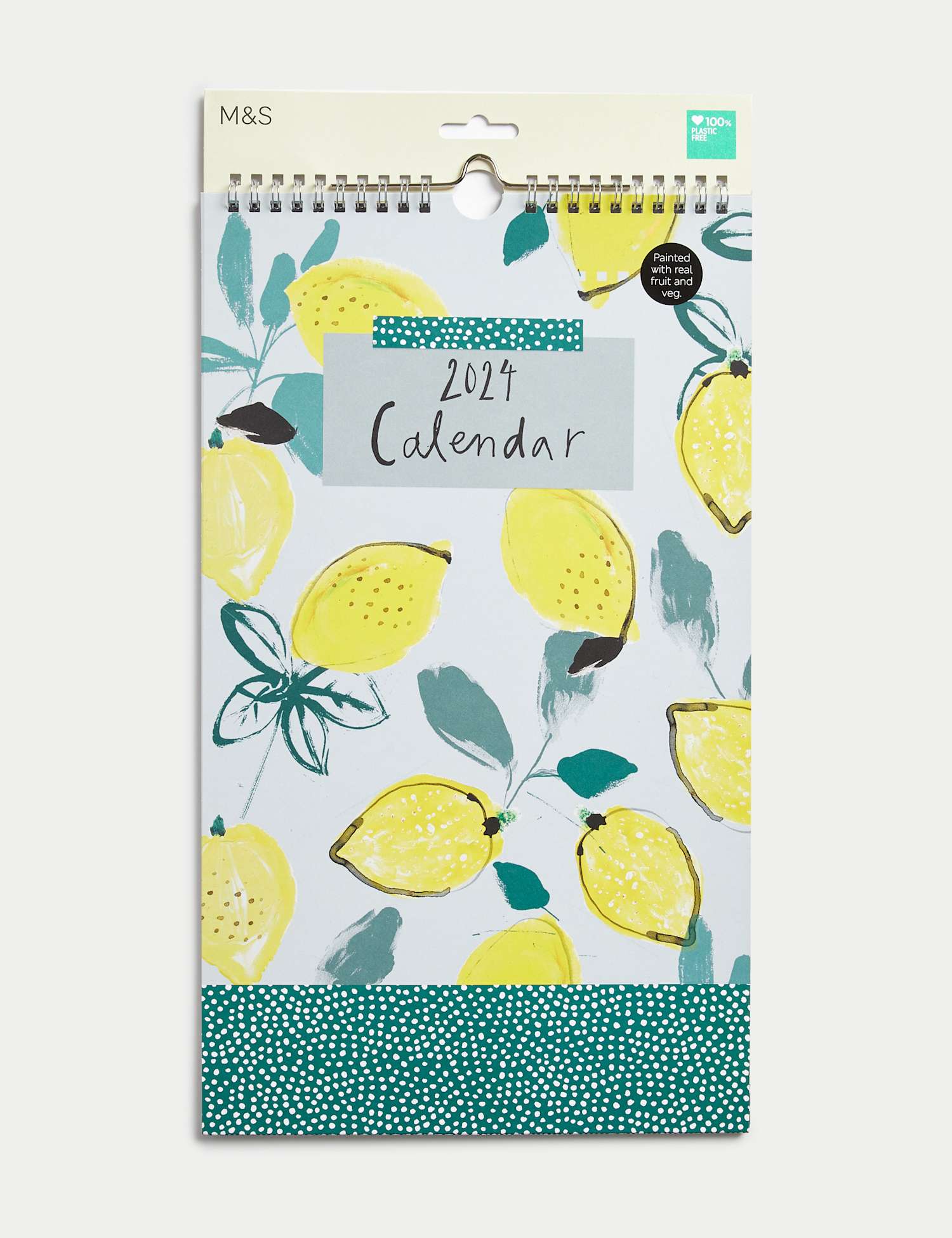 M&S 2025 Medium Calendar - Fruits and Veg Design No Colour