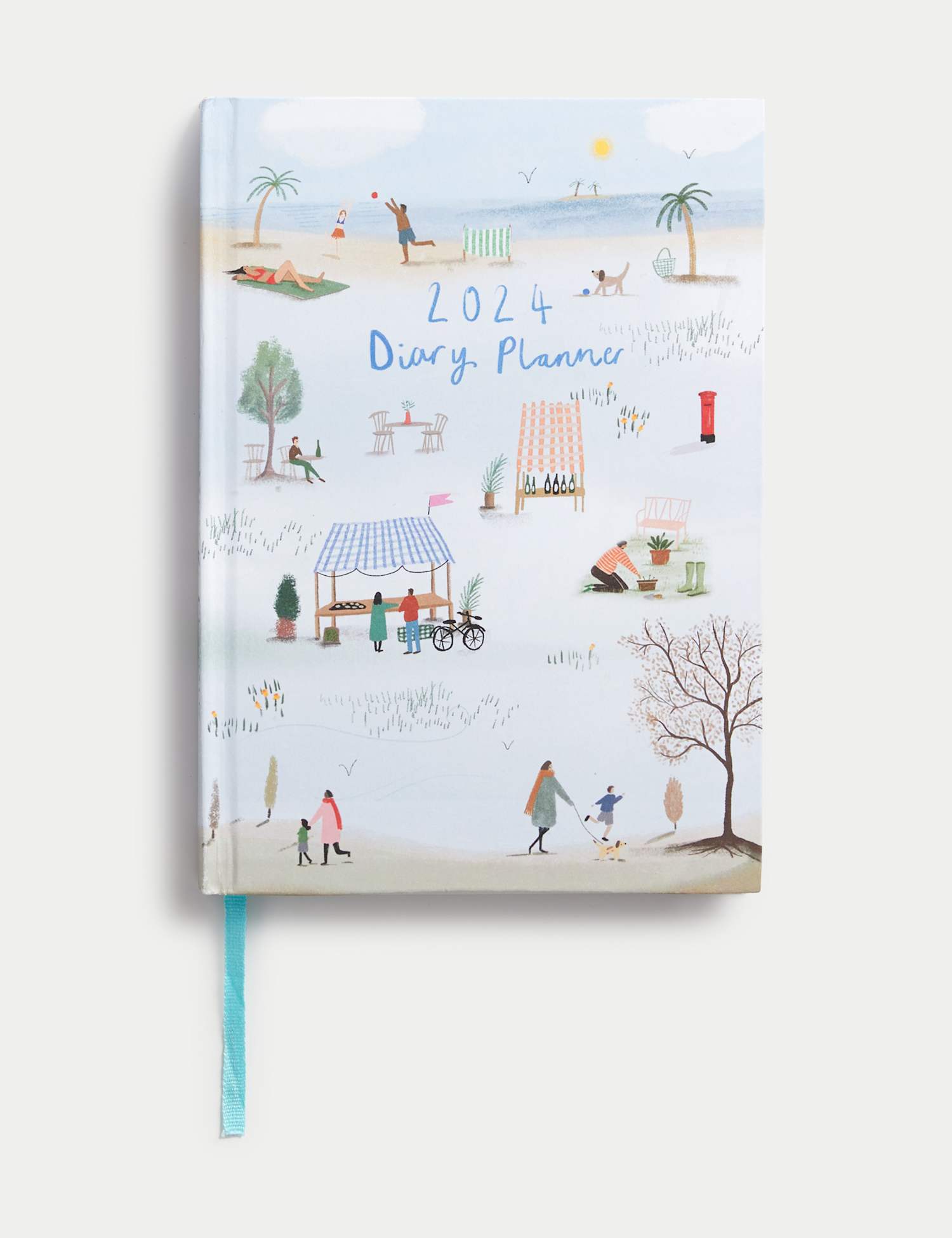 M&S 2025 A5 Diary Planner - Illustrated Family Time Design No Colour
