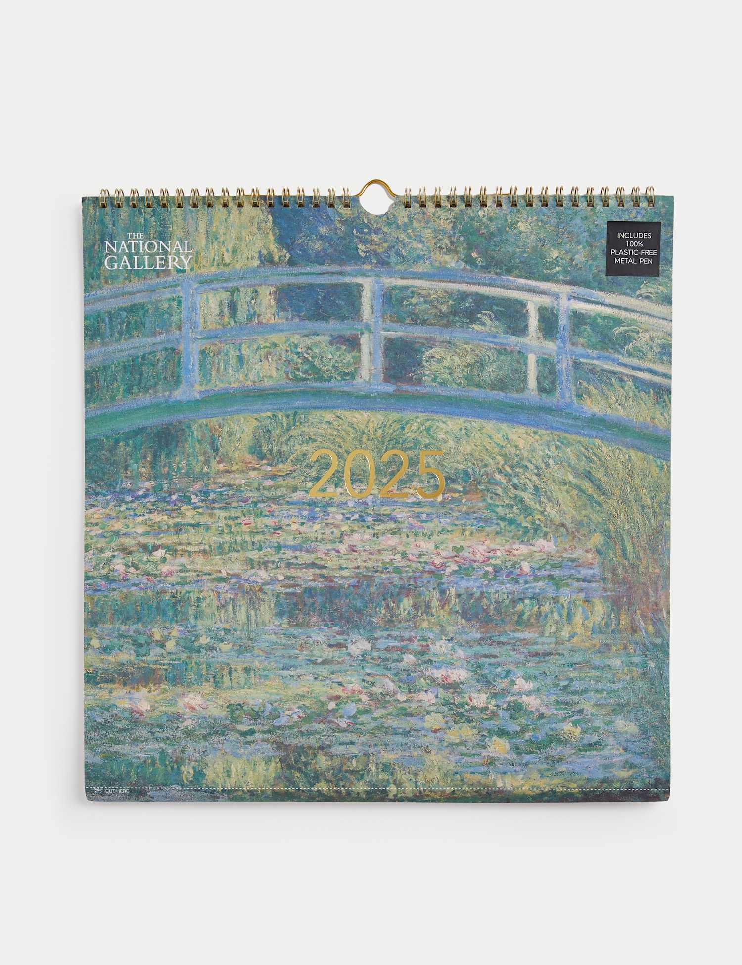 M&S 2025 Large Calendar with Pen - The National Gallery No Colour