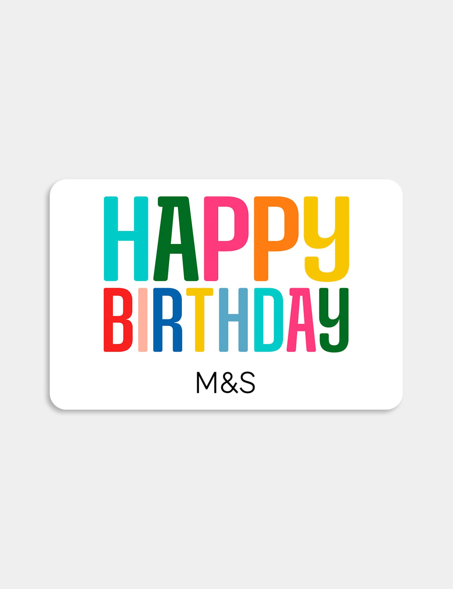 M&S Birthday Bright E-Gift Card No Colour