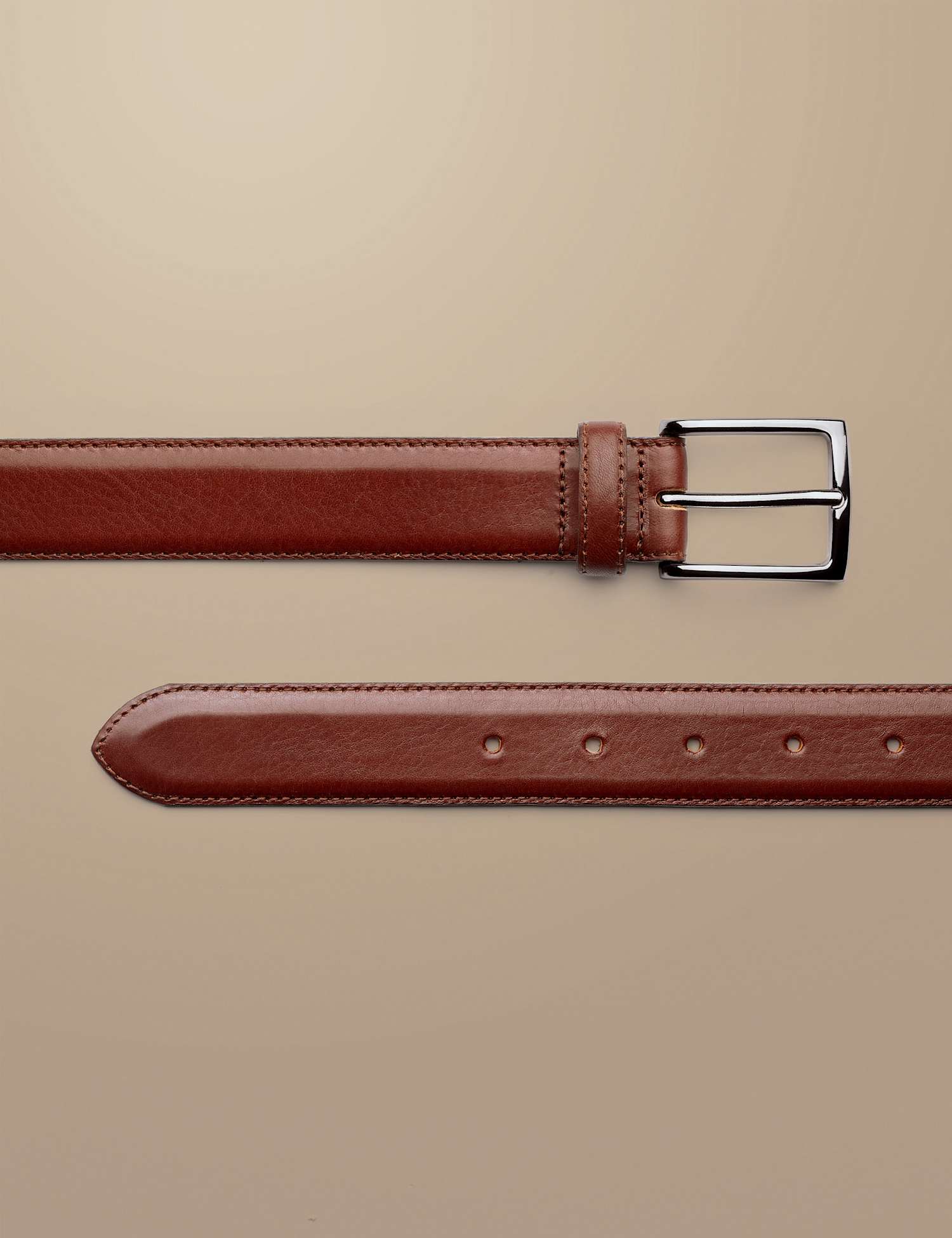 Charles Tyrwhitt Leather Smart Belt Tan