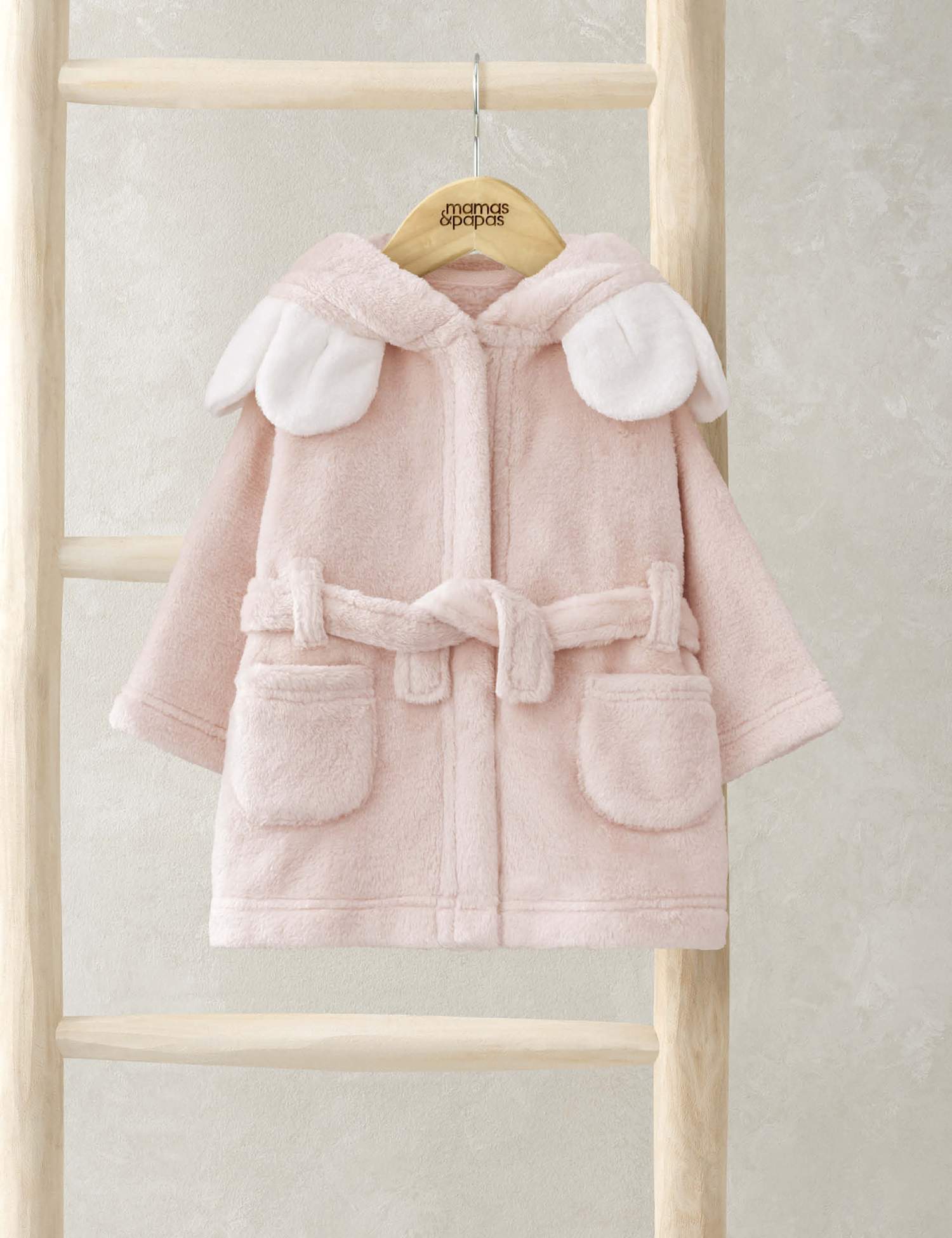 Mamas & Papas Daisy Hooded Dressing Gown (3-36 Mths) Pink Mix