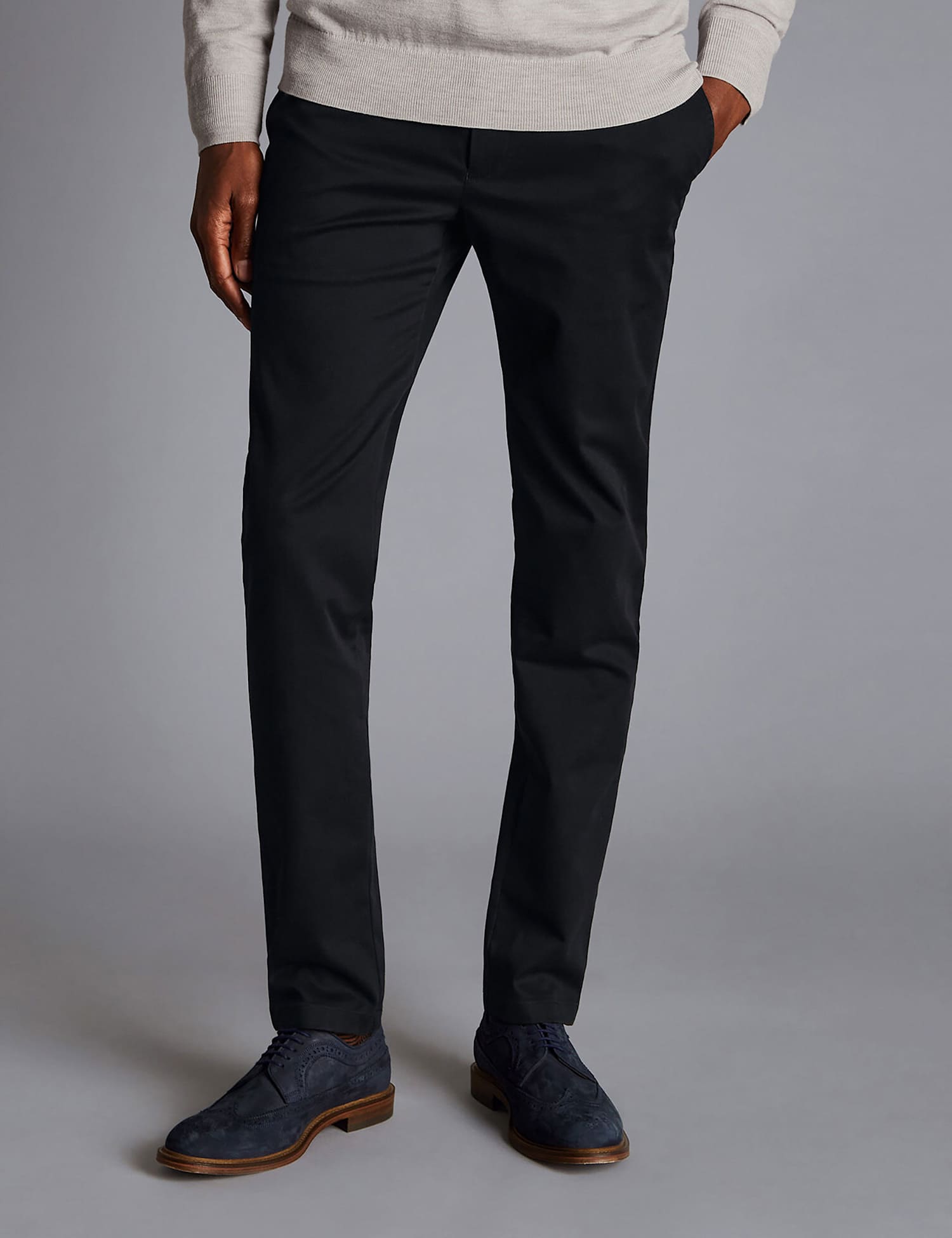 Charles Tyrwhitt Slim Fit Chinos Black
