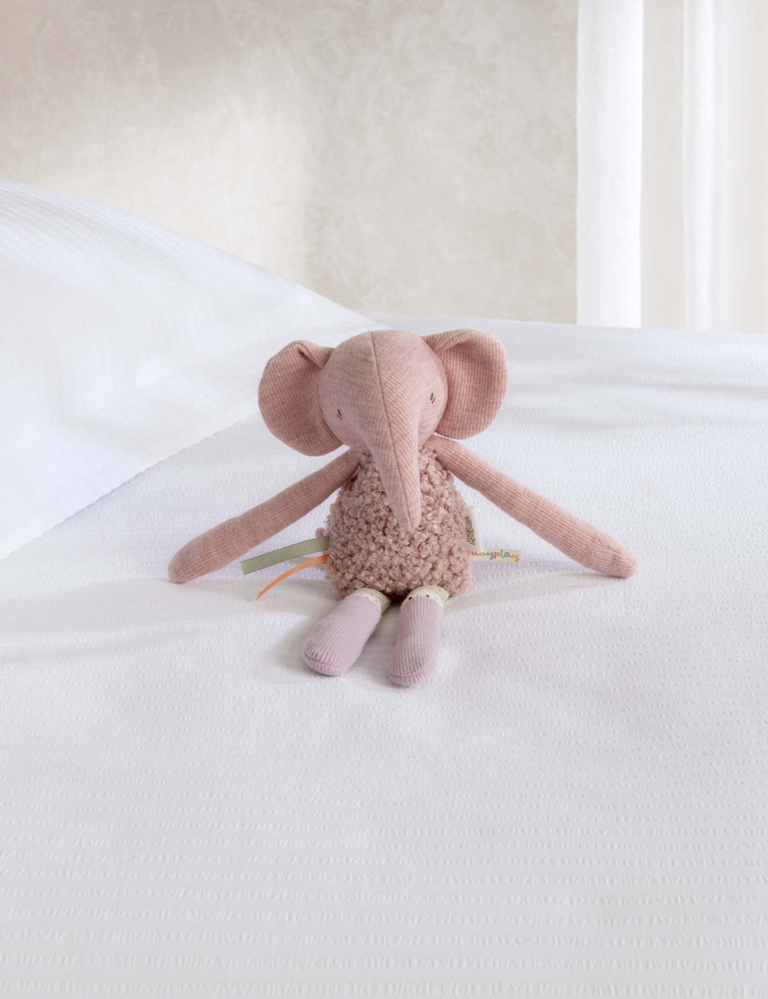 Mamas & Papas Edie Elephant Beanie Toy (0+ Mths) Multi