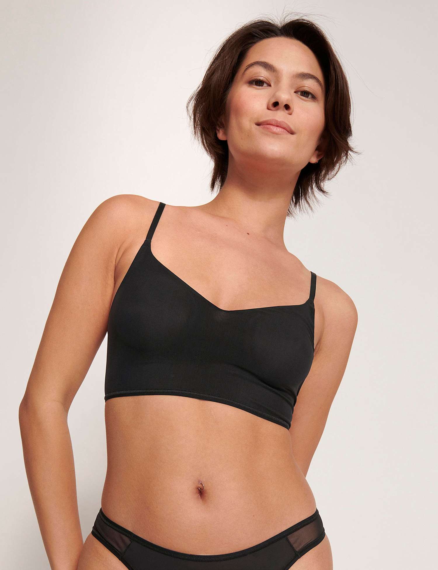 Sloggi Soft Adapt Mesh Non Wired T-Shirt Bra Black