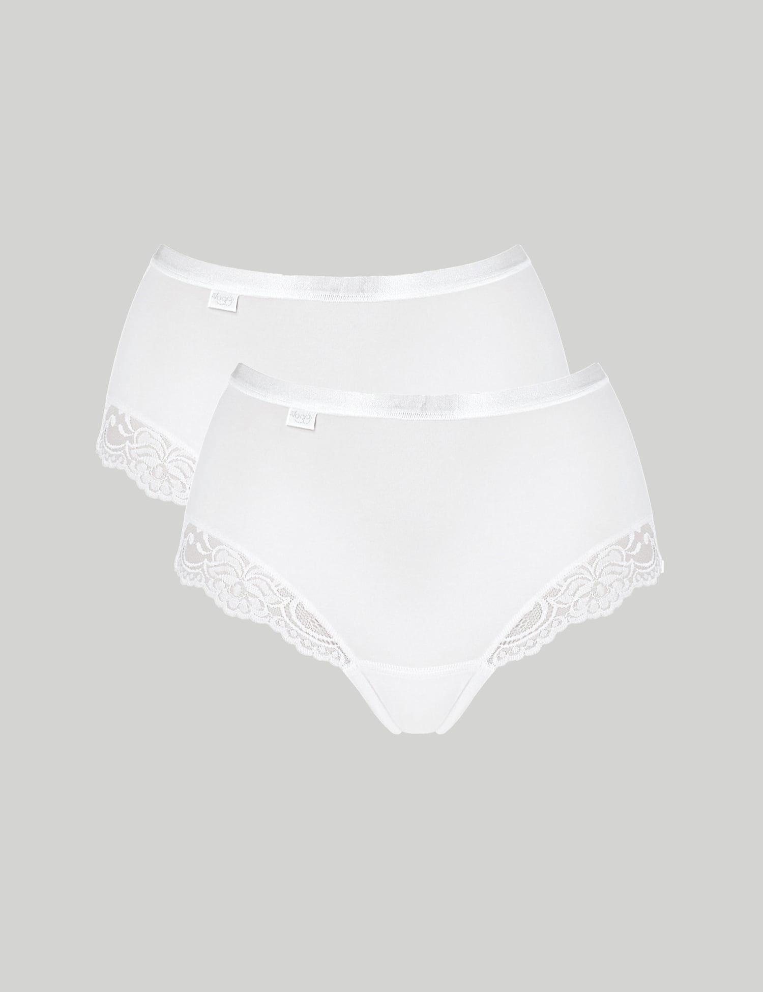 Sloggi 2 Pack Romance Full Briefs White