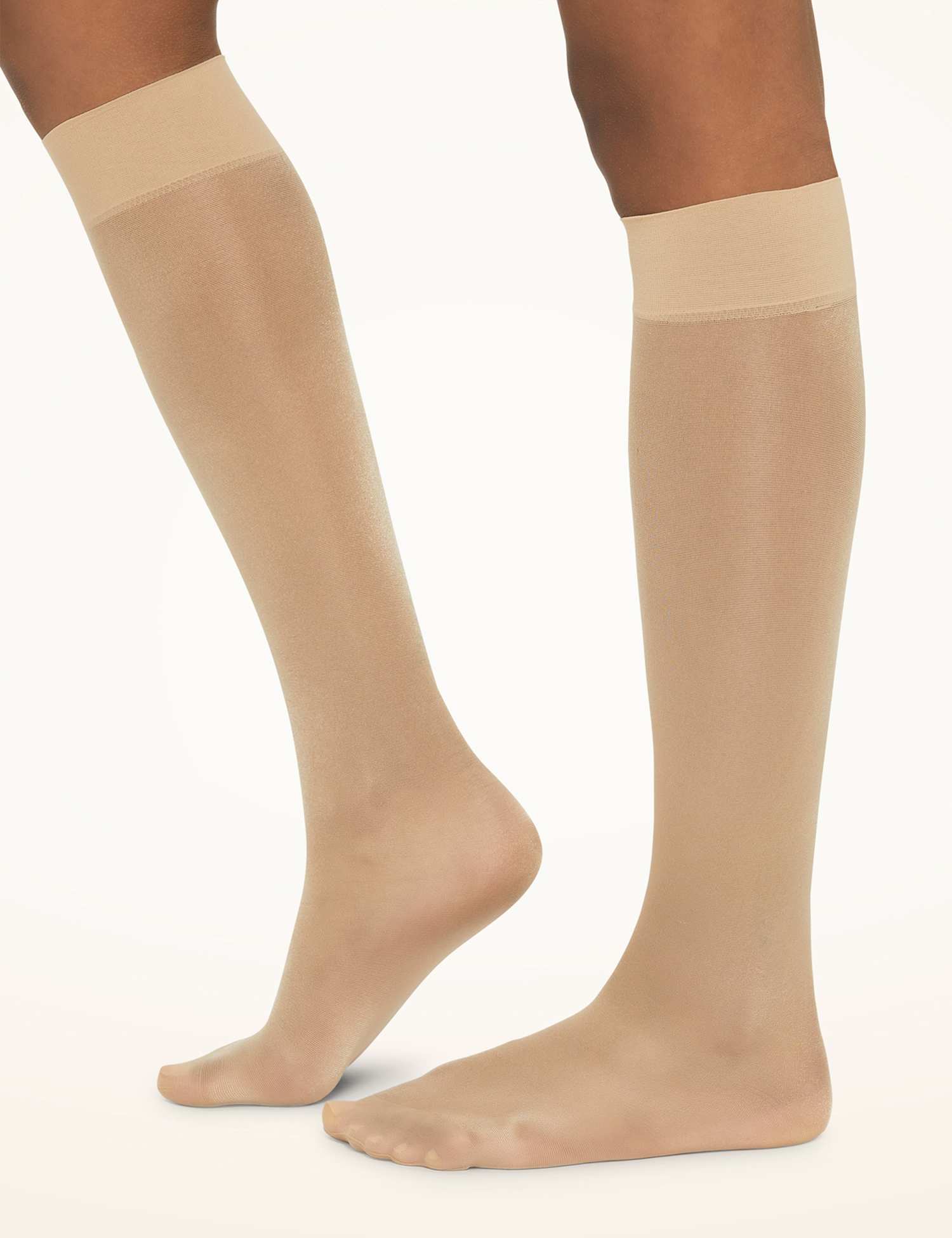Wolford Satin Touch 20 Knee-Highs Light Beige