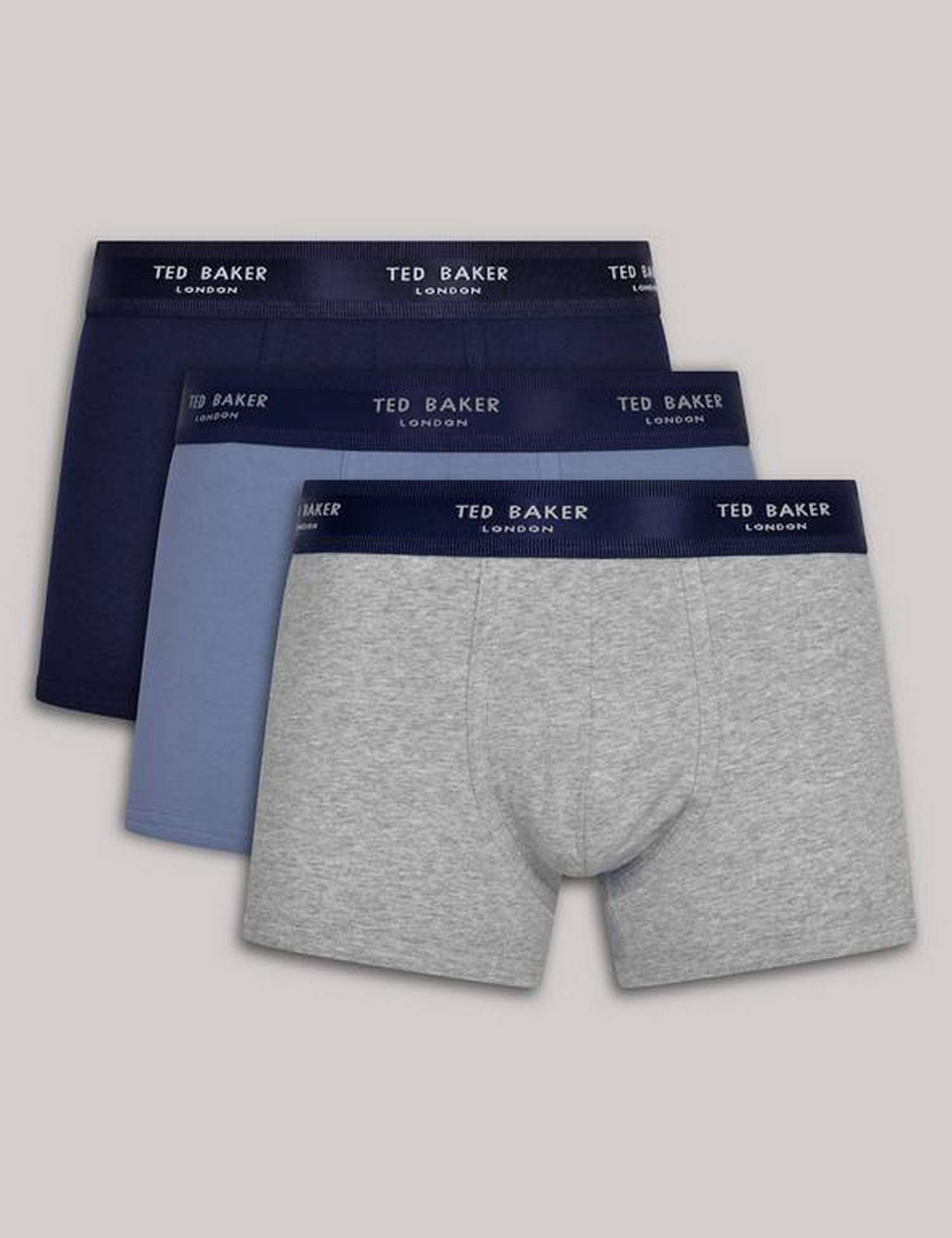Ted Baker 3 Pack Cotton Stretch Trunks Multi