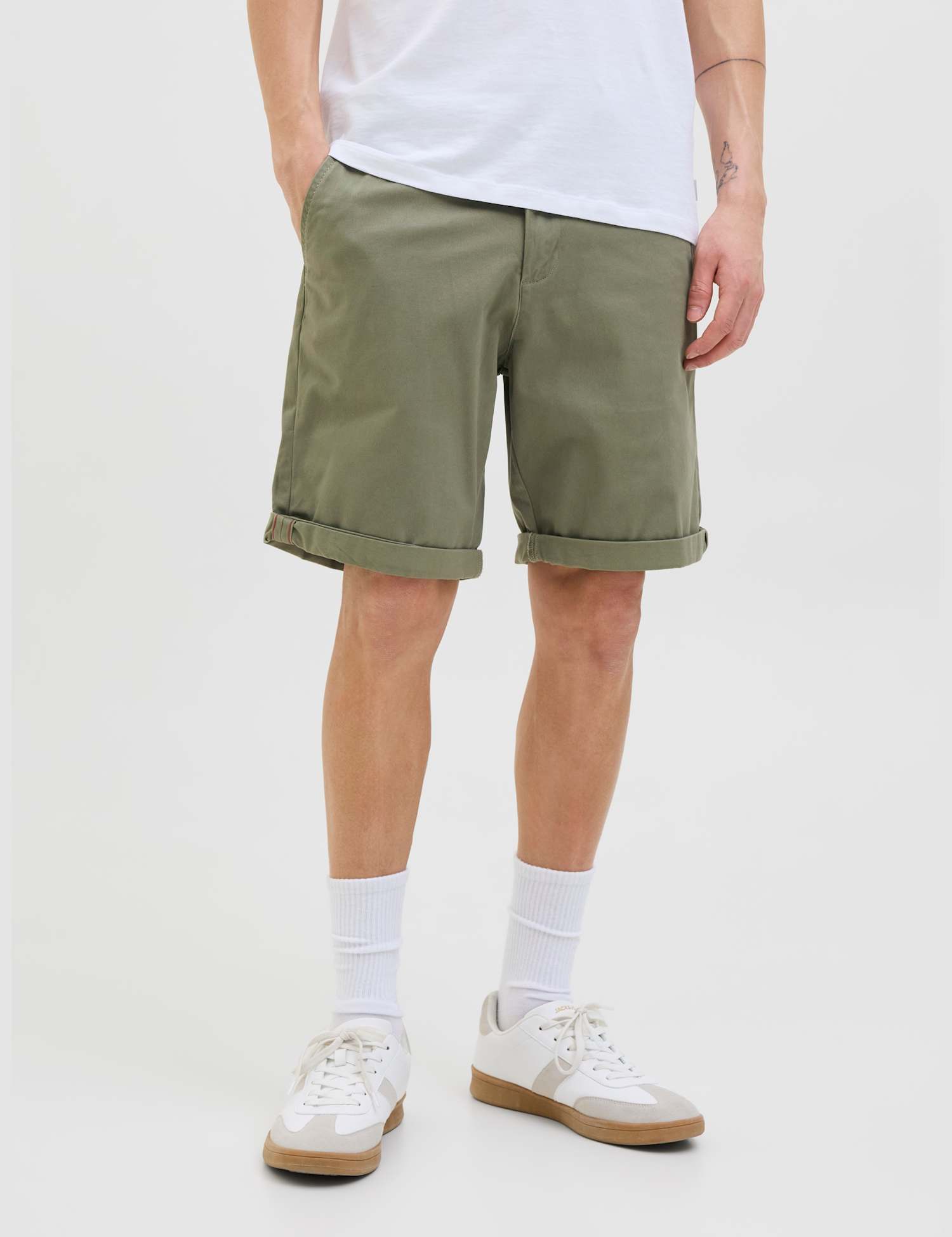 JACK & JONES Regular Fit Chino Shorts Sage