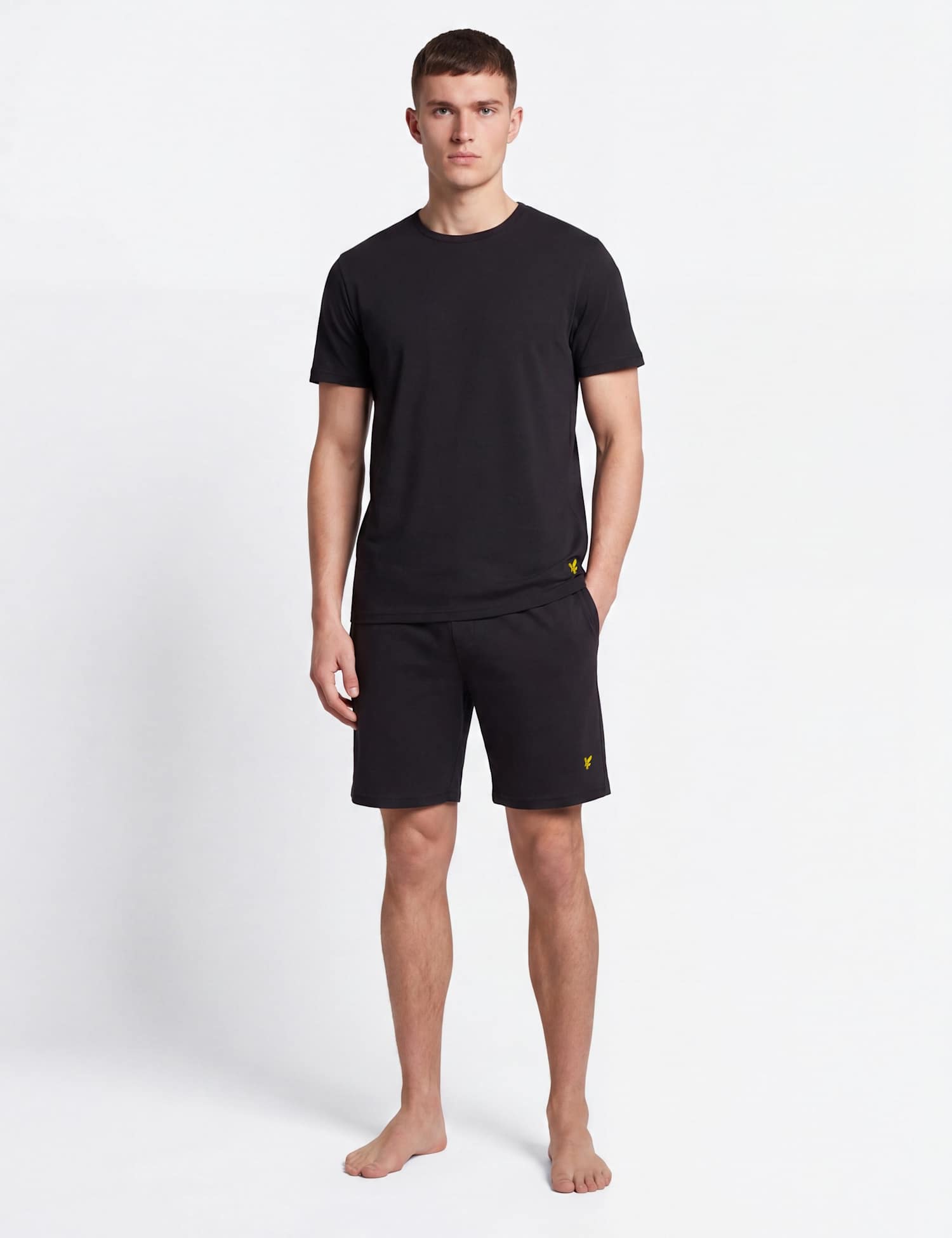Lyle & Scott Cotton Rich Lounge Set Black