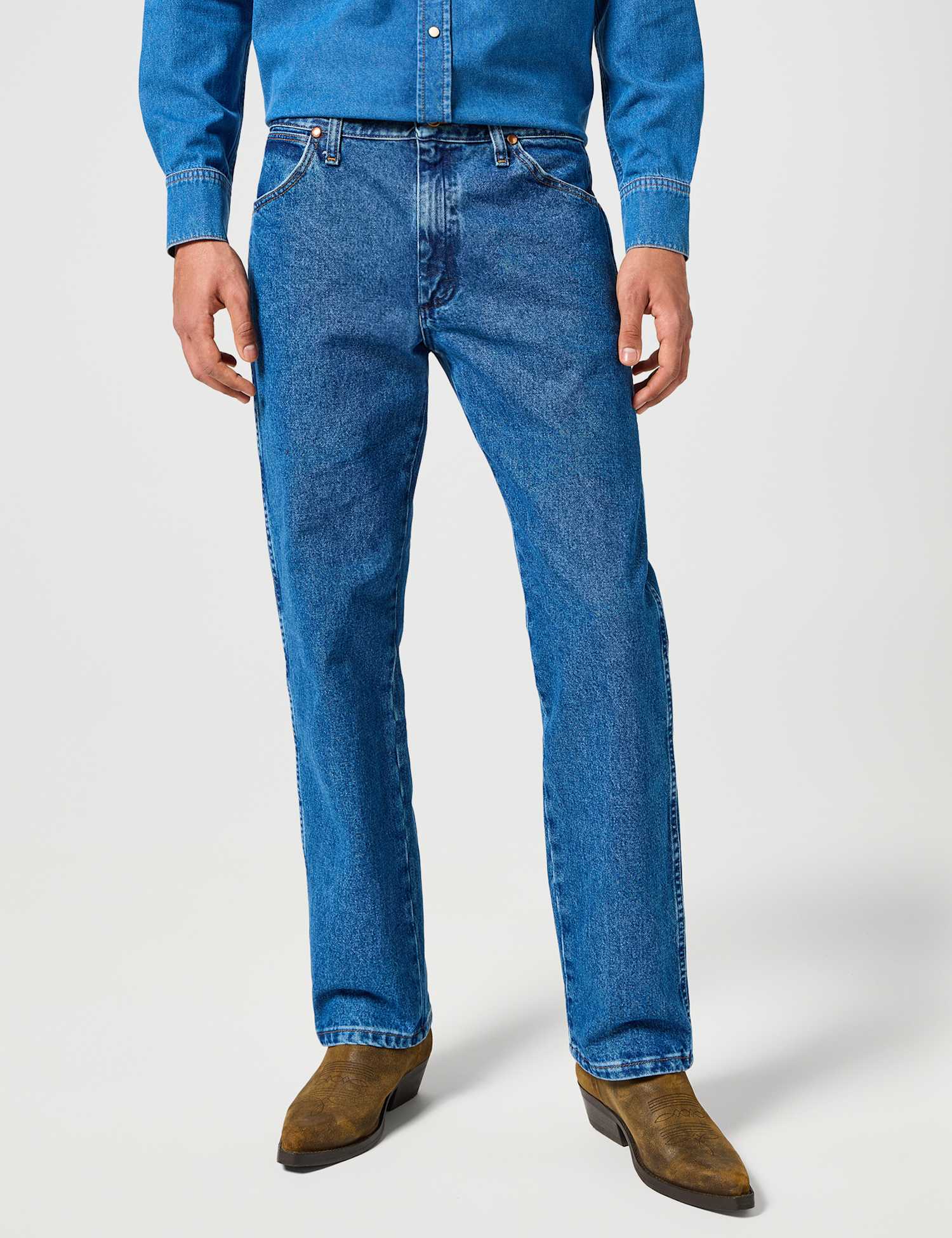 Wrangler Regular Fit Pure Cotton Cowboy Jeans Indigo